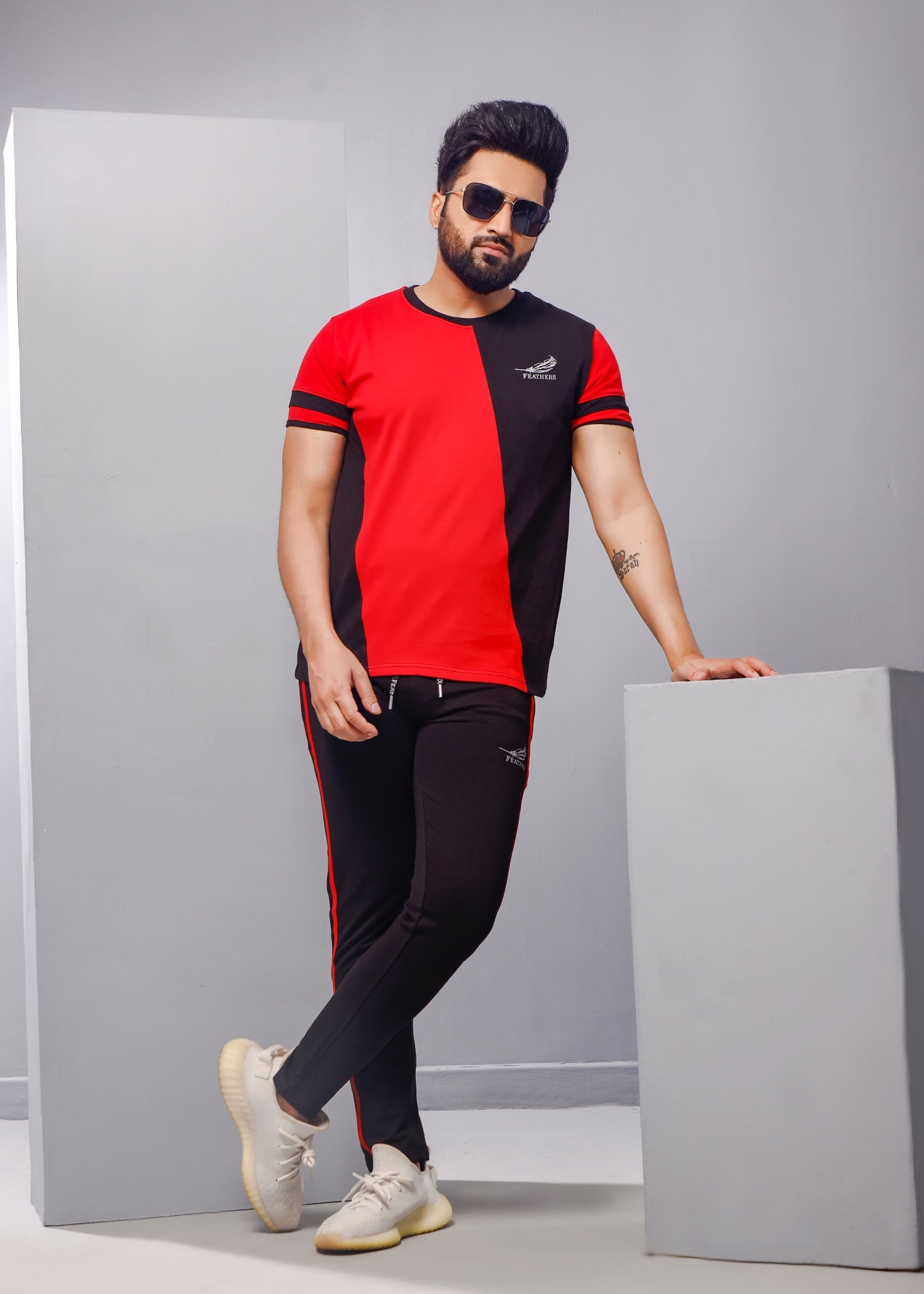 terry Tracksuit in Red