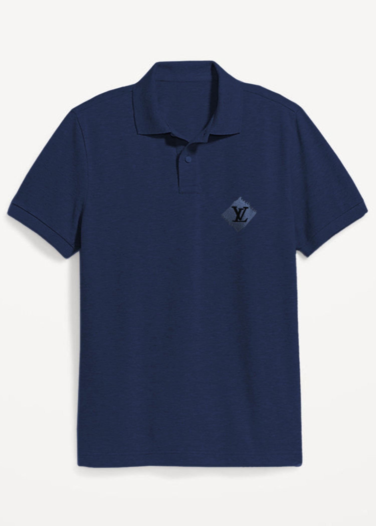 cotton pique Polo Shirt in Midnight blue