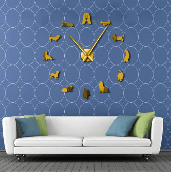 DIY wall clock living room bedroom creative 3D stereo mute home decoration wall clock