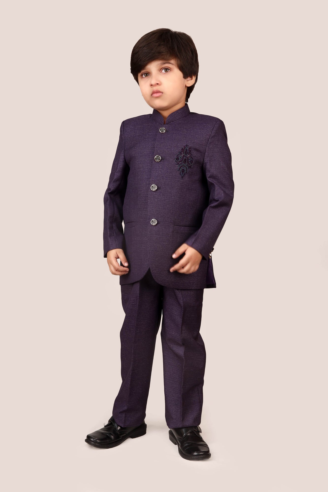 wash & wear Prince Coat in Purple