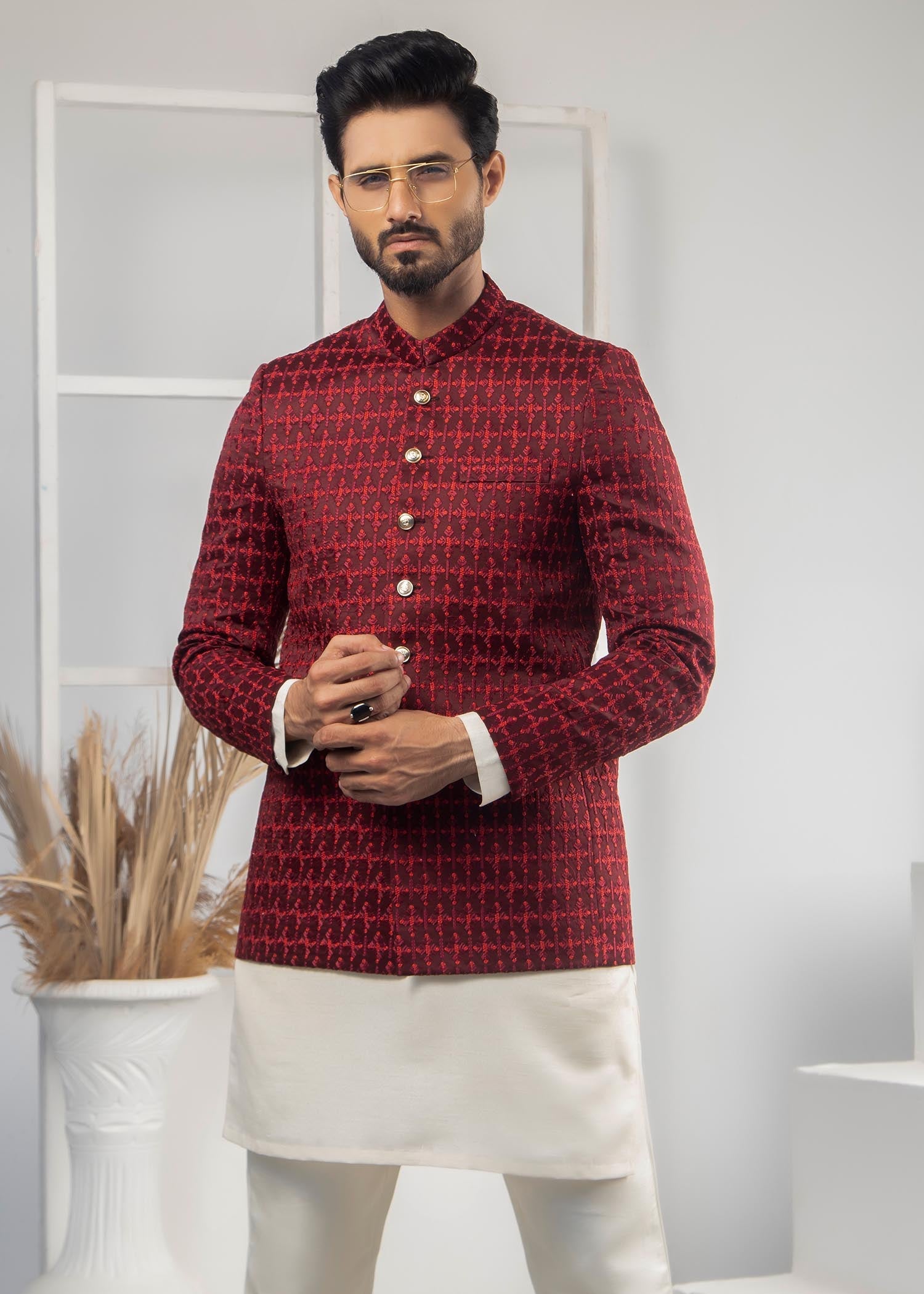 cotton Prince Coat in Red