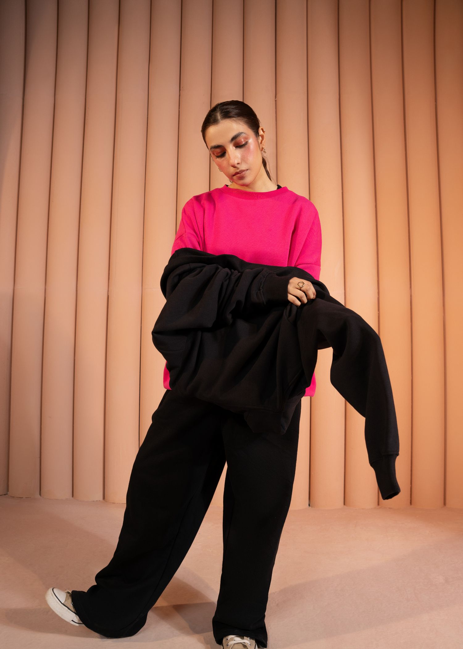 fleece Trousers in Black