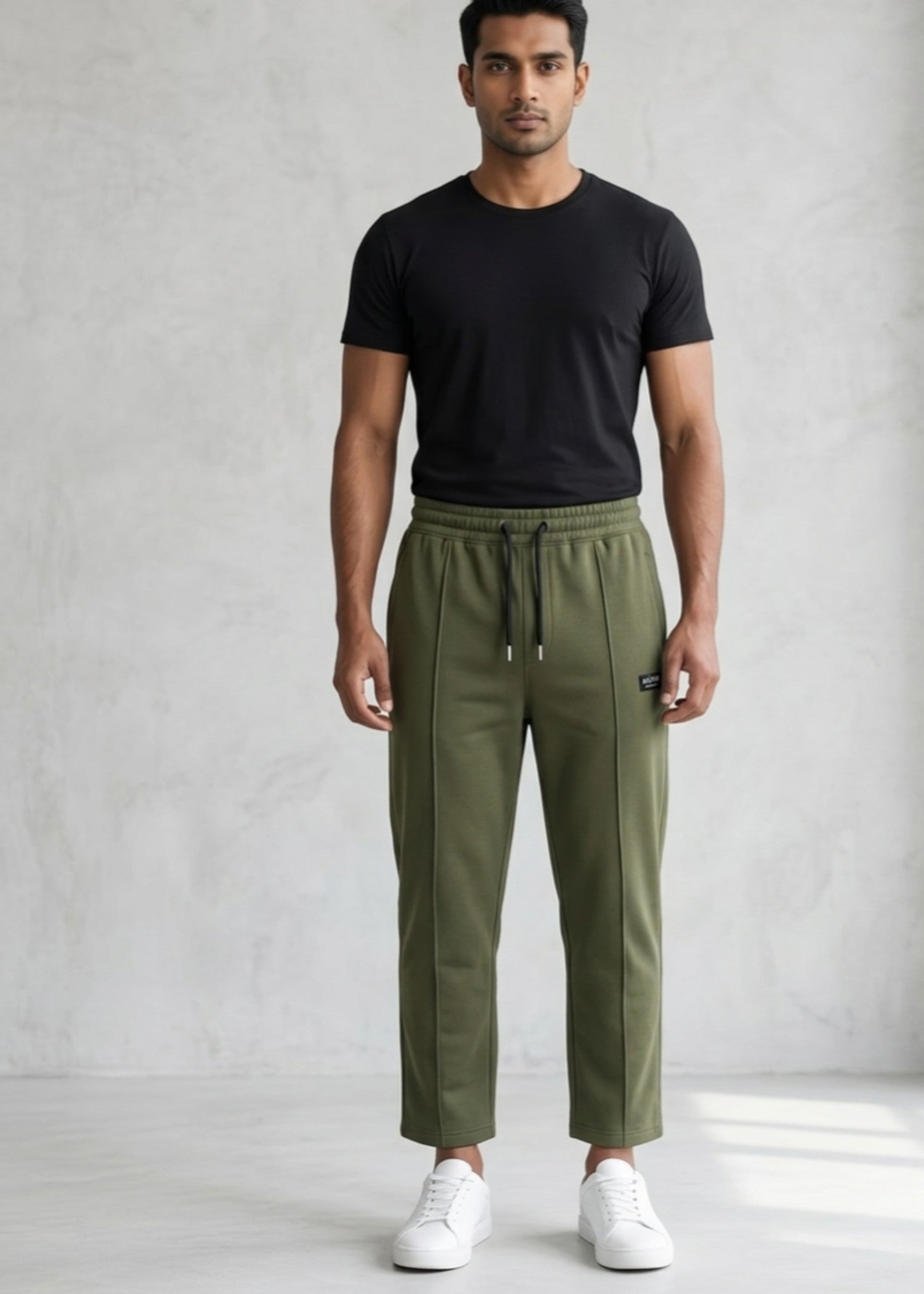 denim Trousers in Army green
