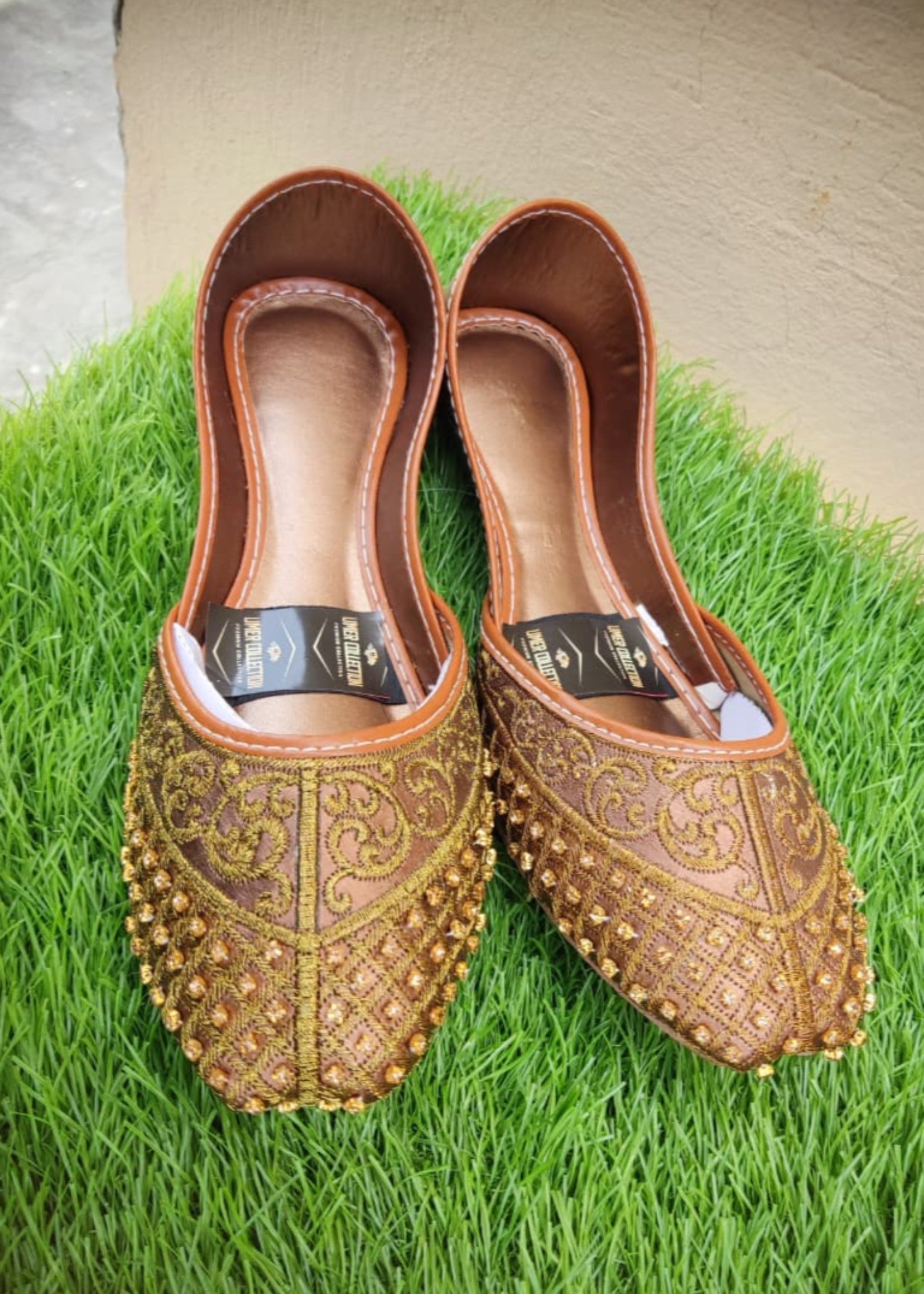 Khussa in Brown by - High Quality Women Khussa WRI1293