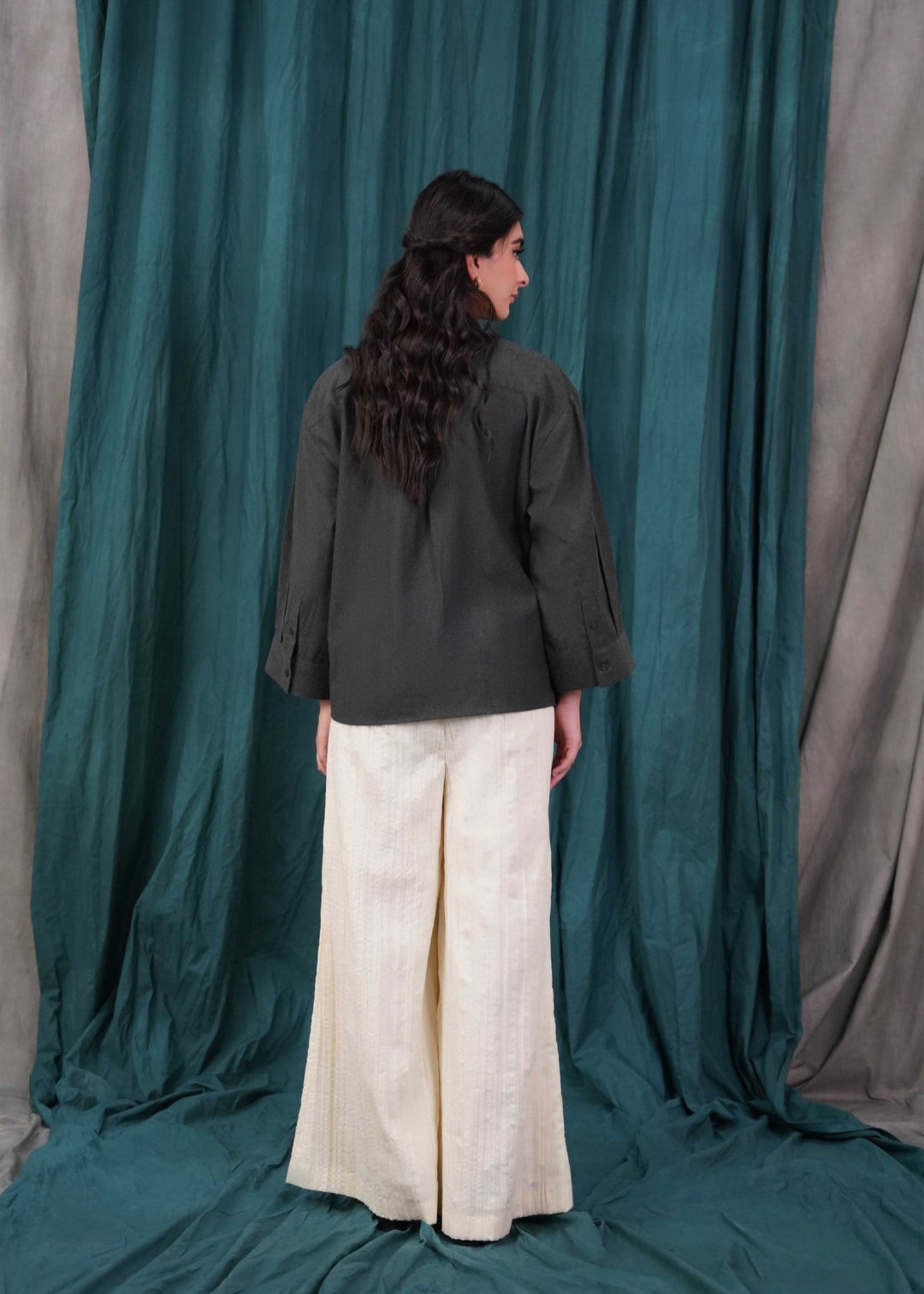 cotton Trousers in Cream