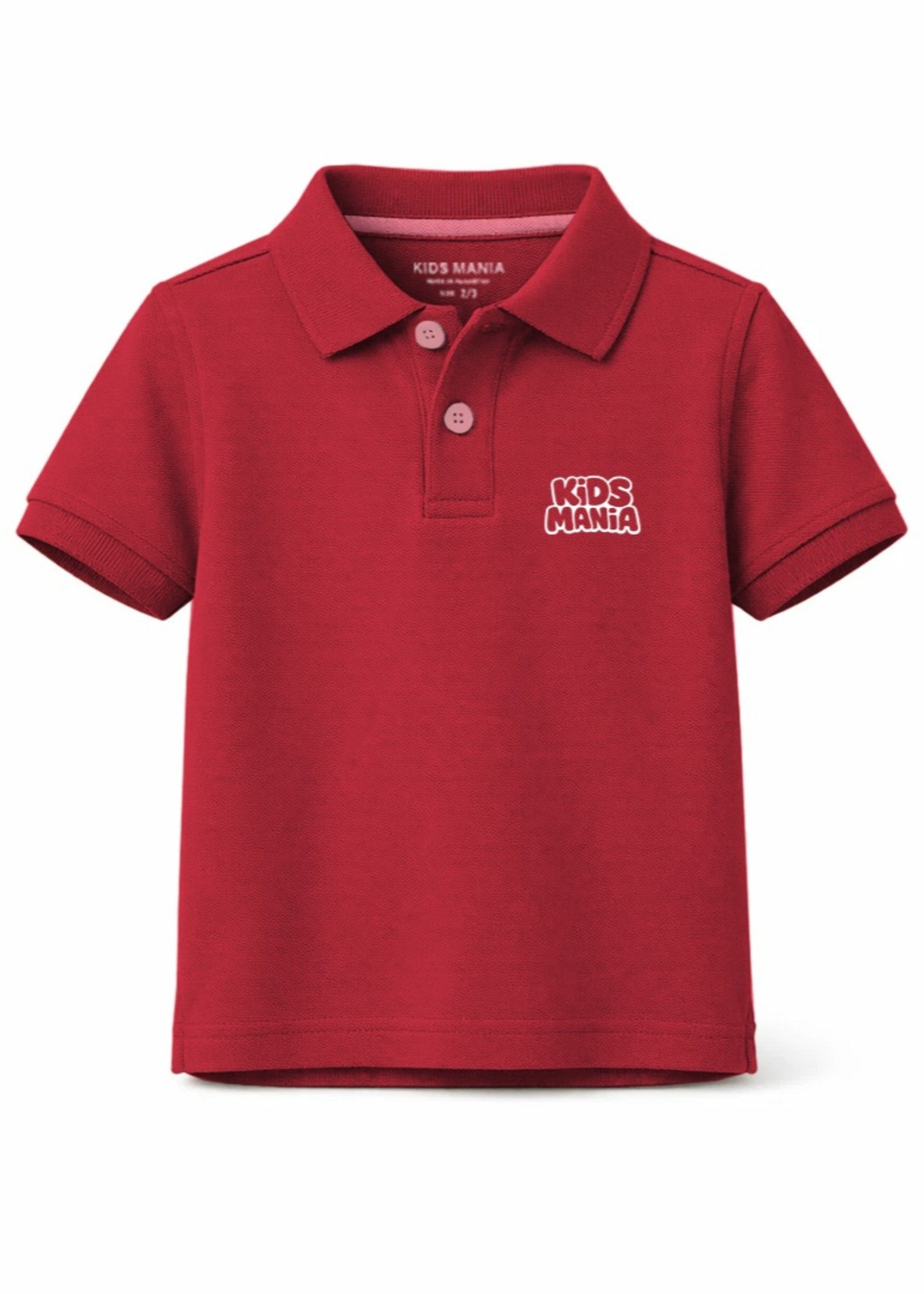 cotton Polo Shirt in Red
