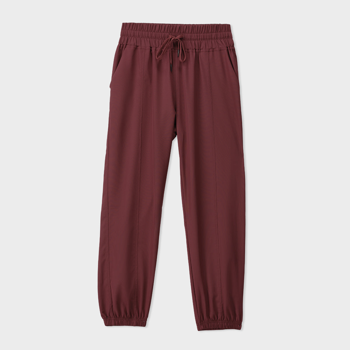polycotton Trousers in Maroon