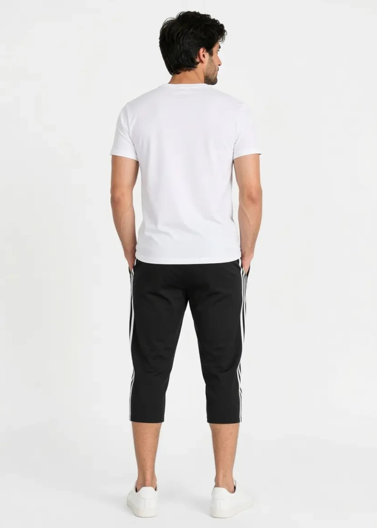 cotton jersey Shorts in Black