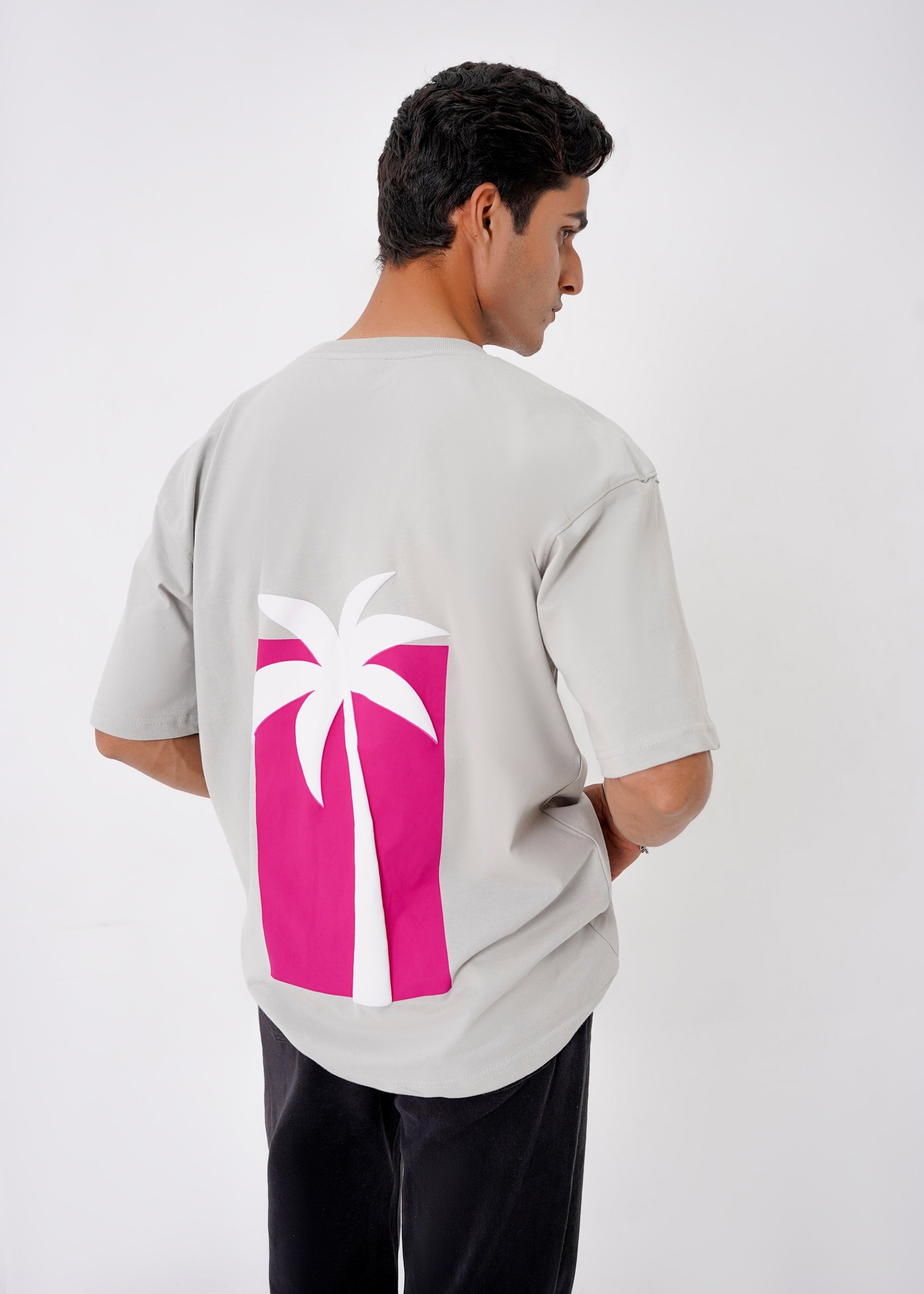 cotton T Shirt in Grey