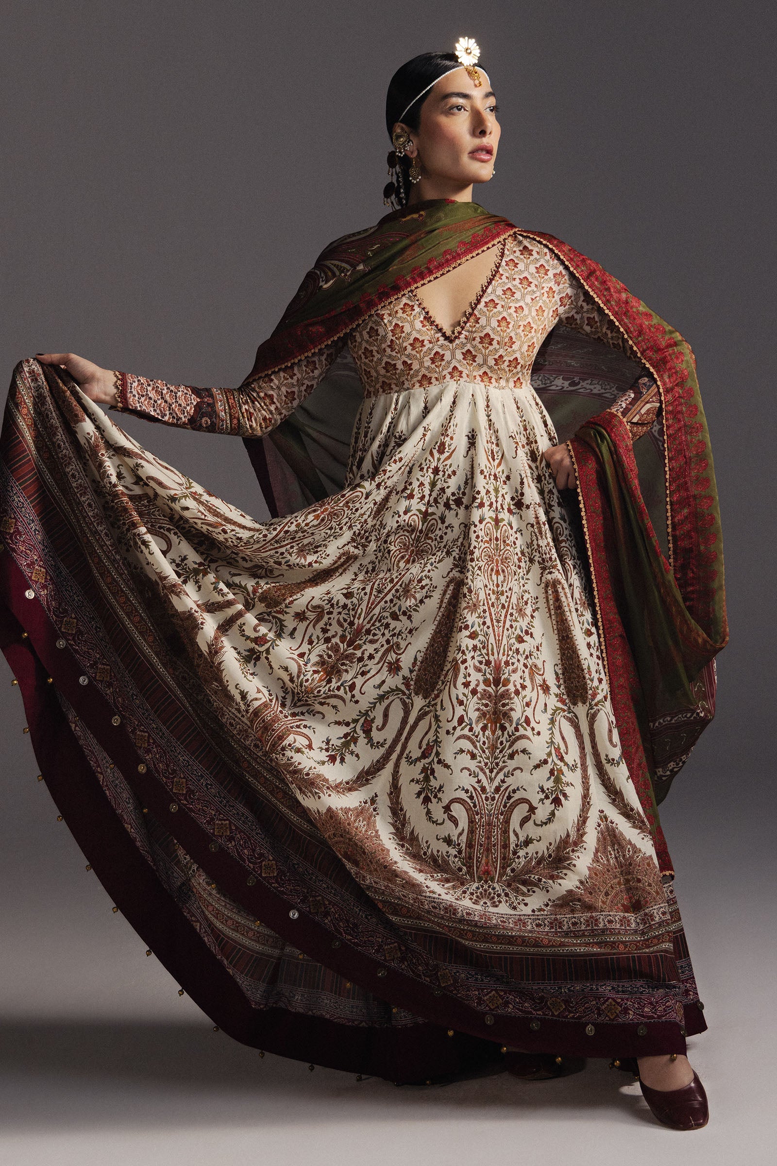 Anarkali Festive Luxury Lawn – Shahkar-D3