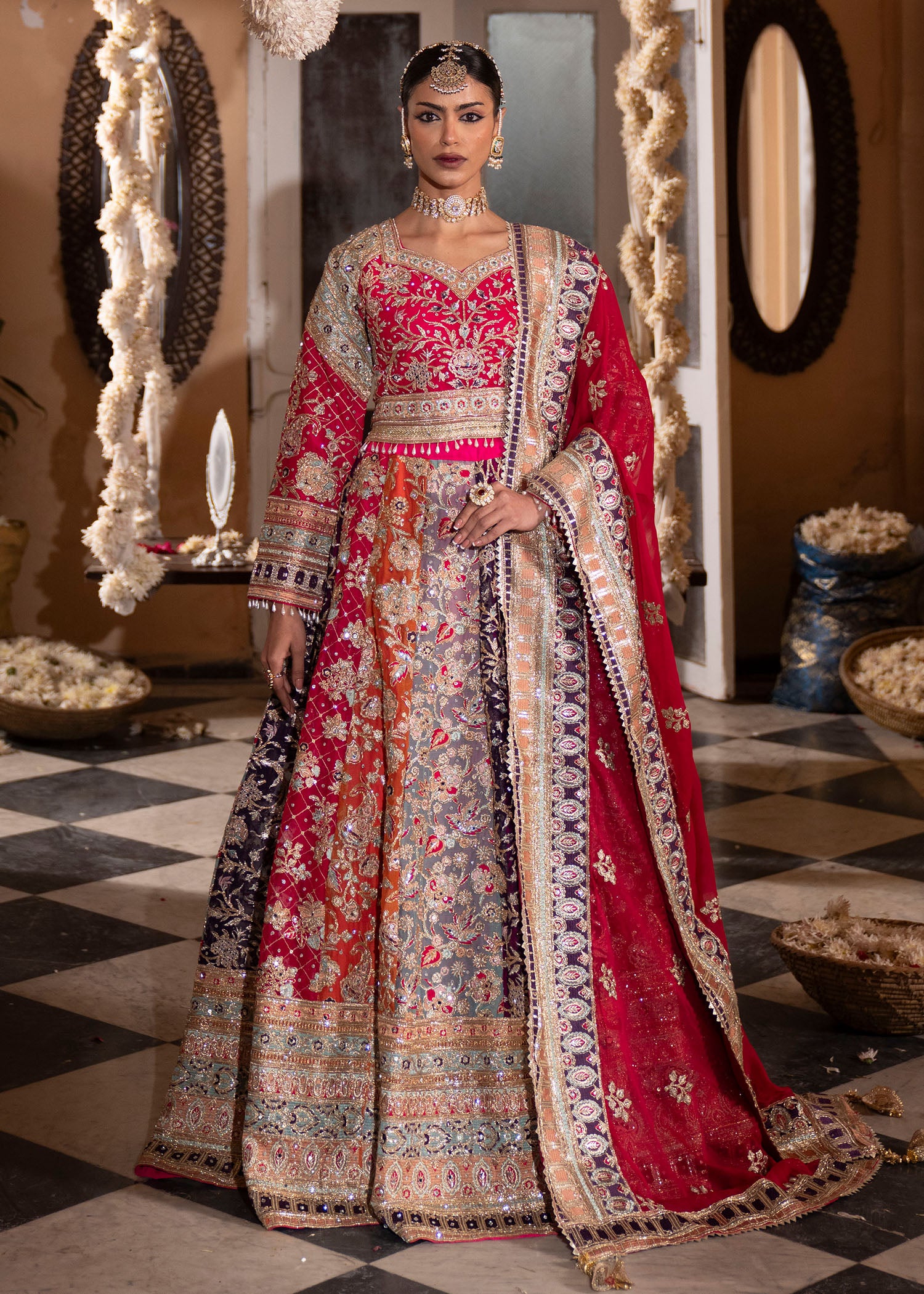 charmuse/shamooz Lehenga in Multi