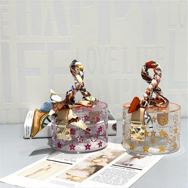 New summer round box transparent bag