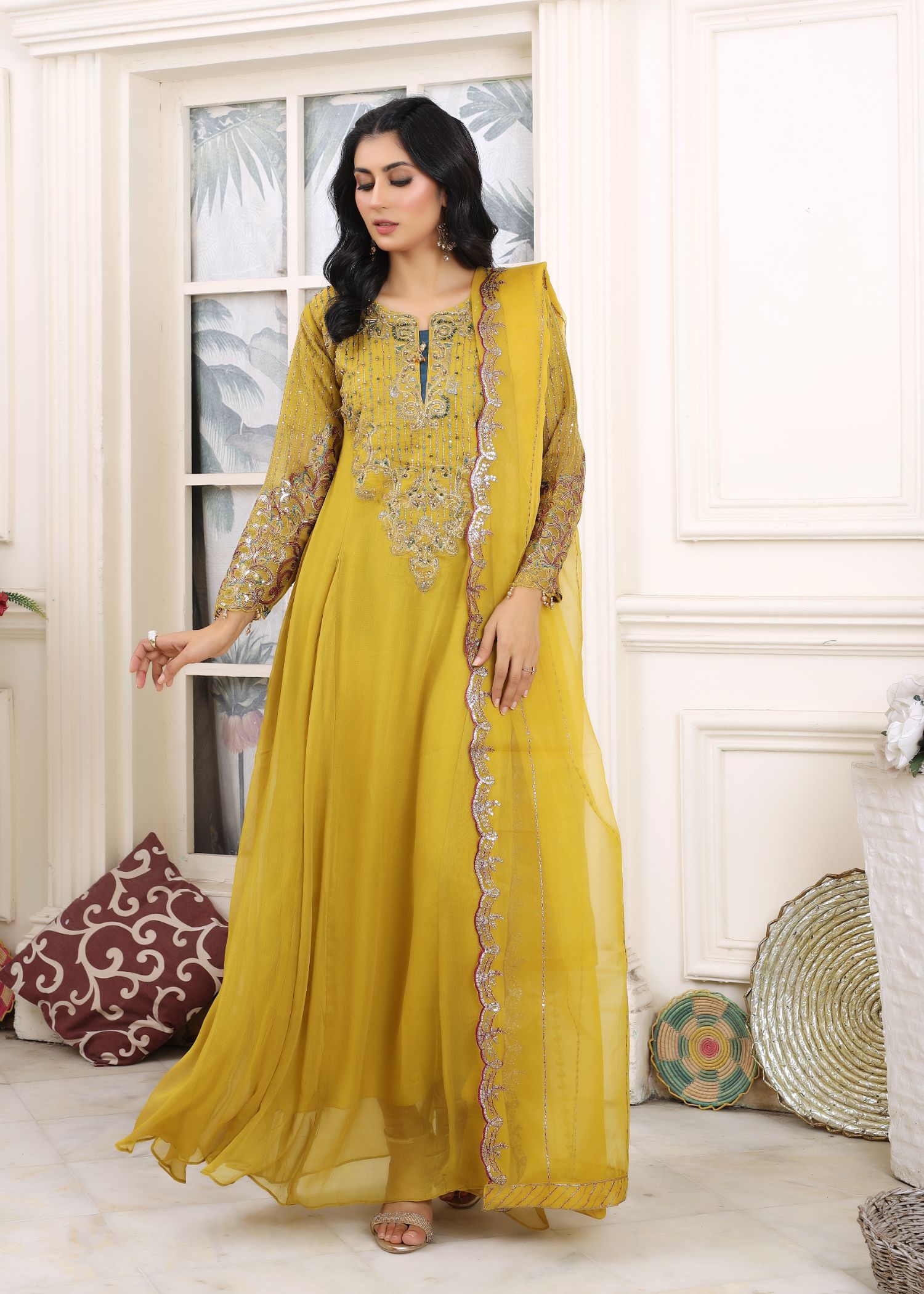 chiffon Maxi in Yellow