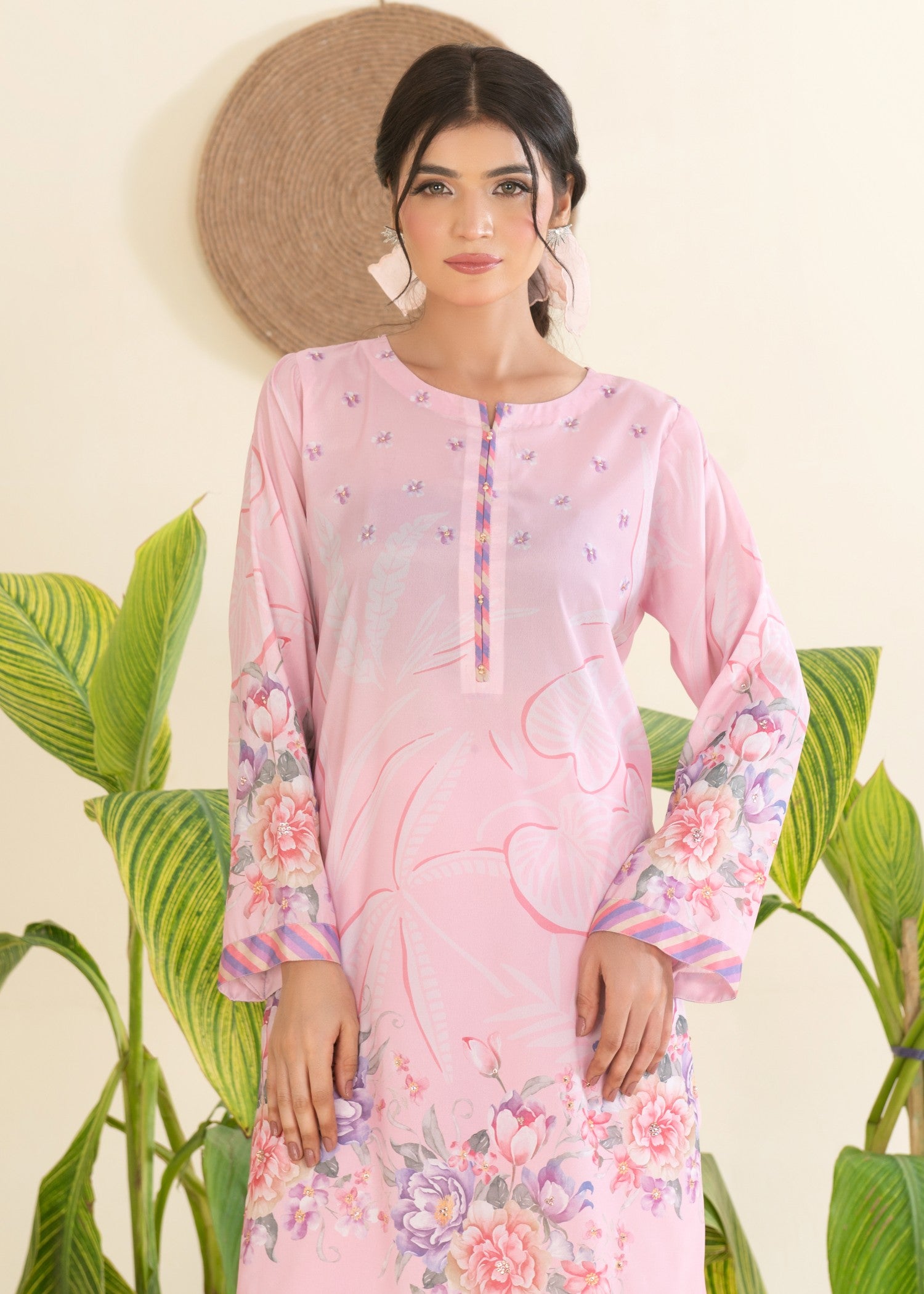 silk crepe Co Ord Sets in Pink