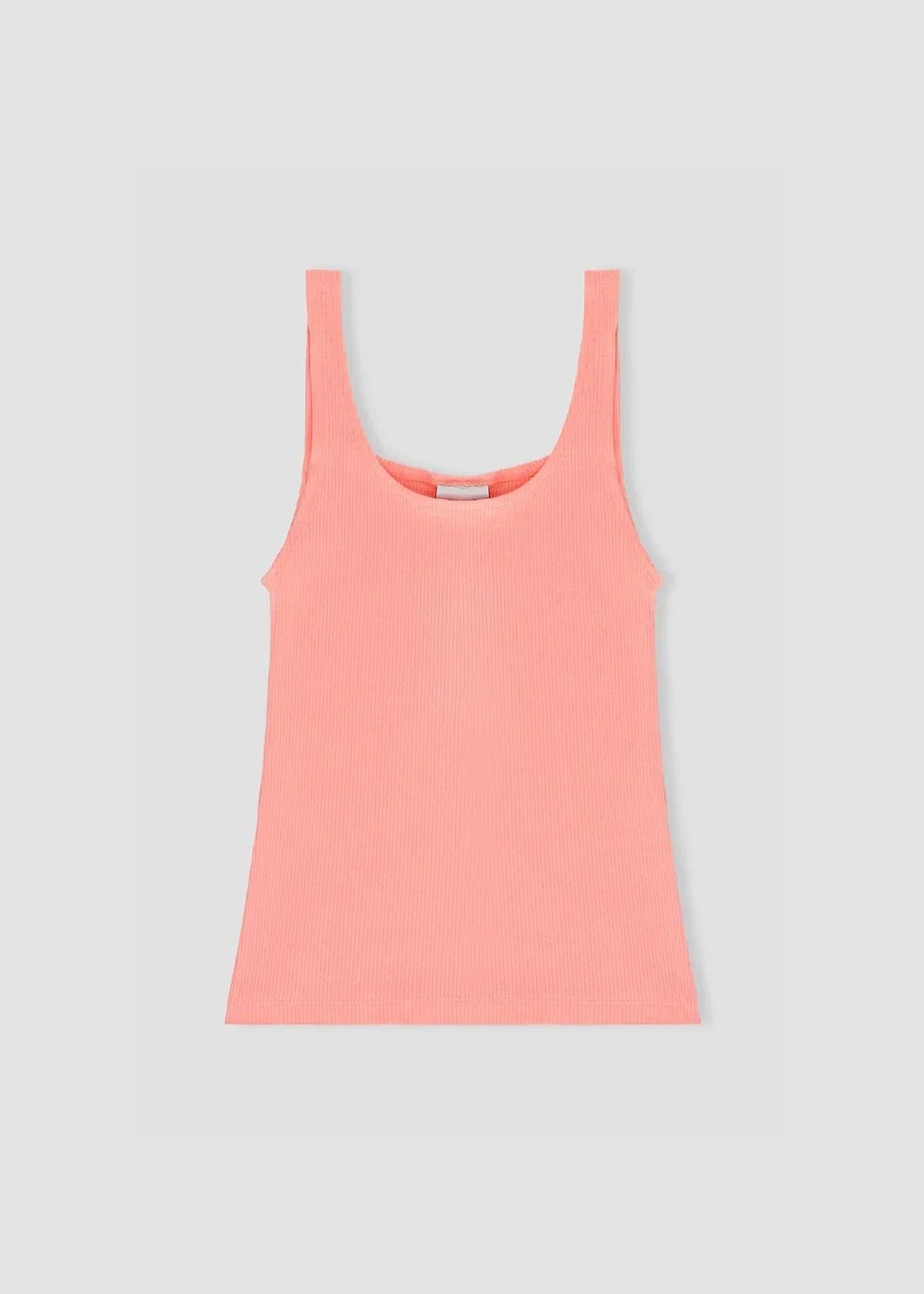 cotton jersey Tank Top in Peach pink