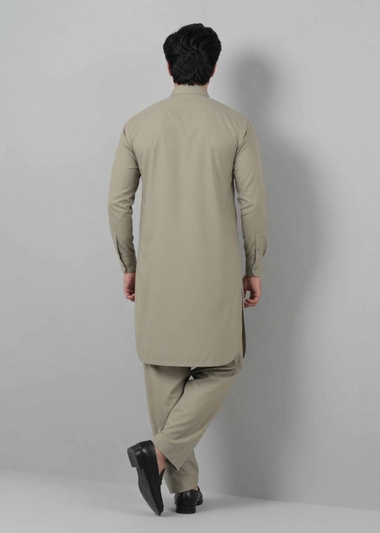 wash & wear Shalwar Kameez in Sage green