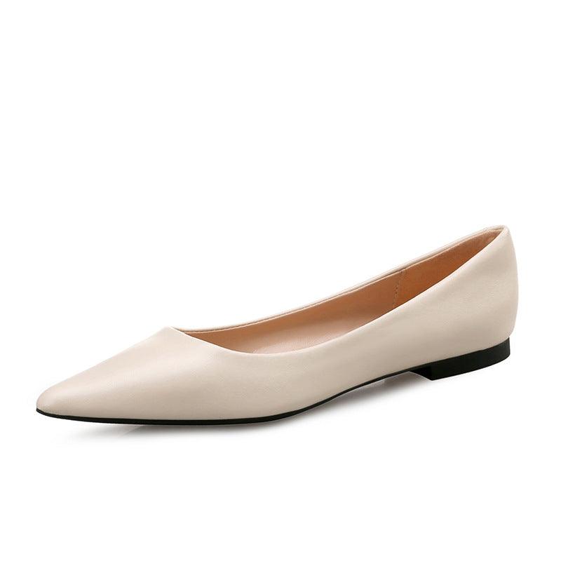 Suede Flat-heel All-match Black Women's Shoes
