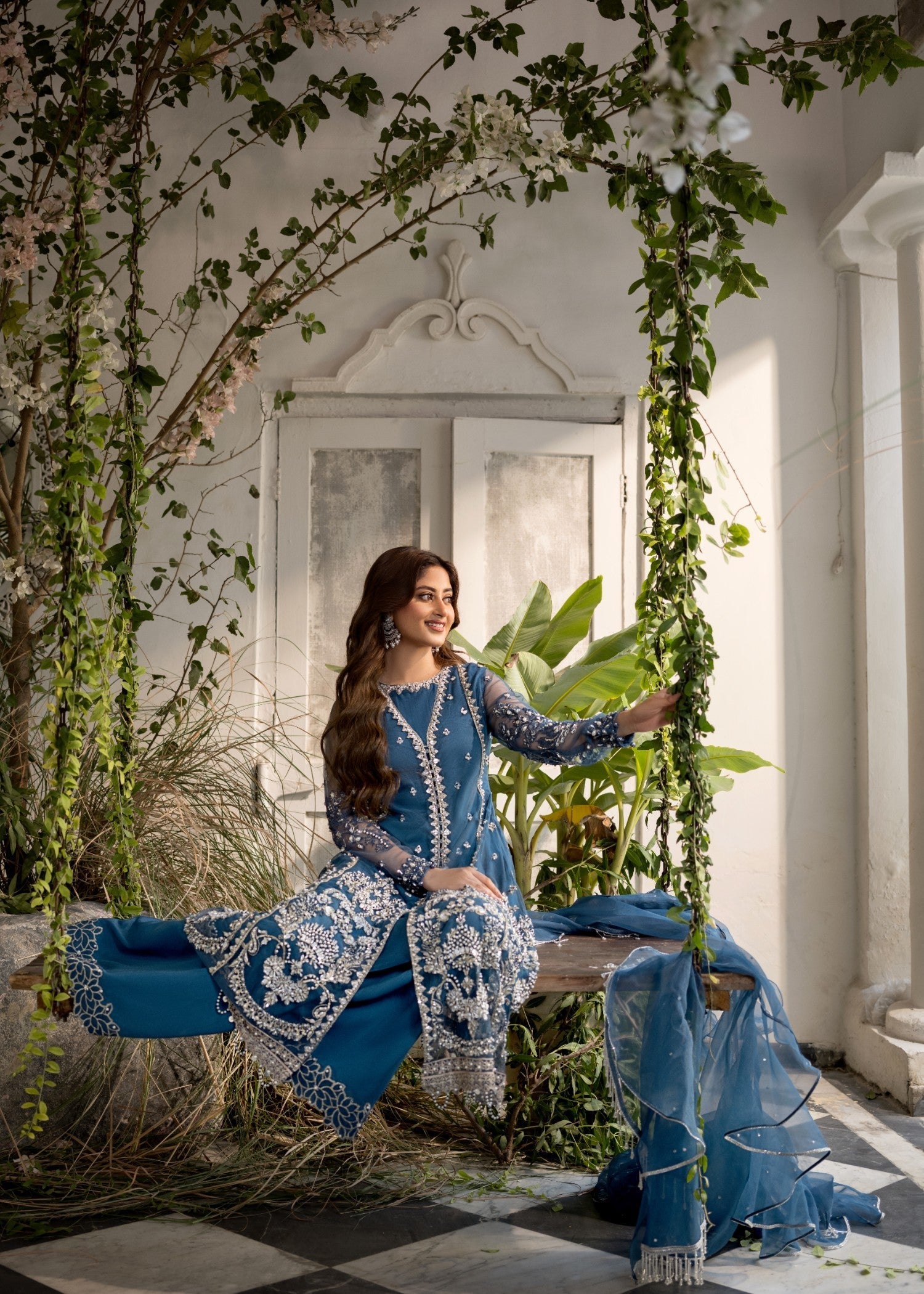 net Sharara in Teal