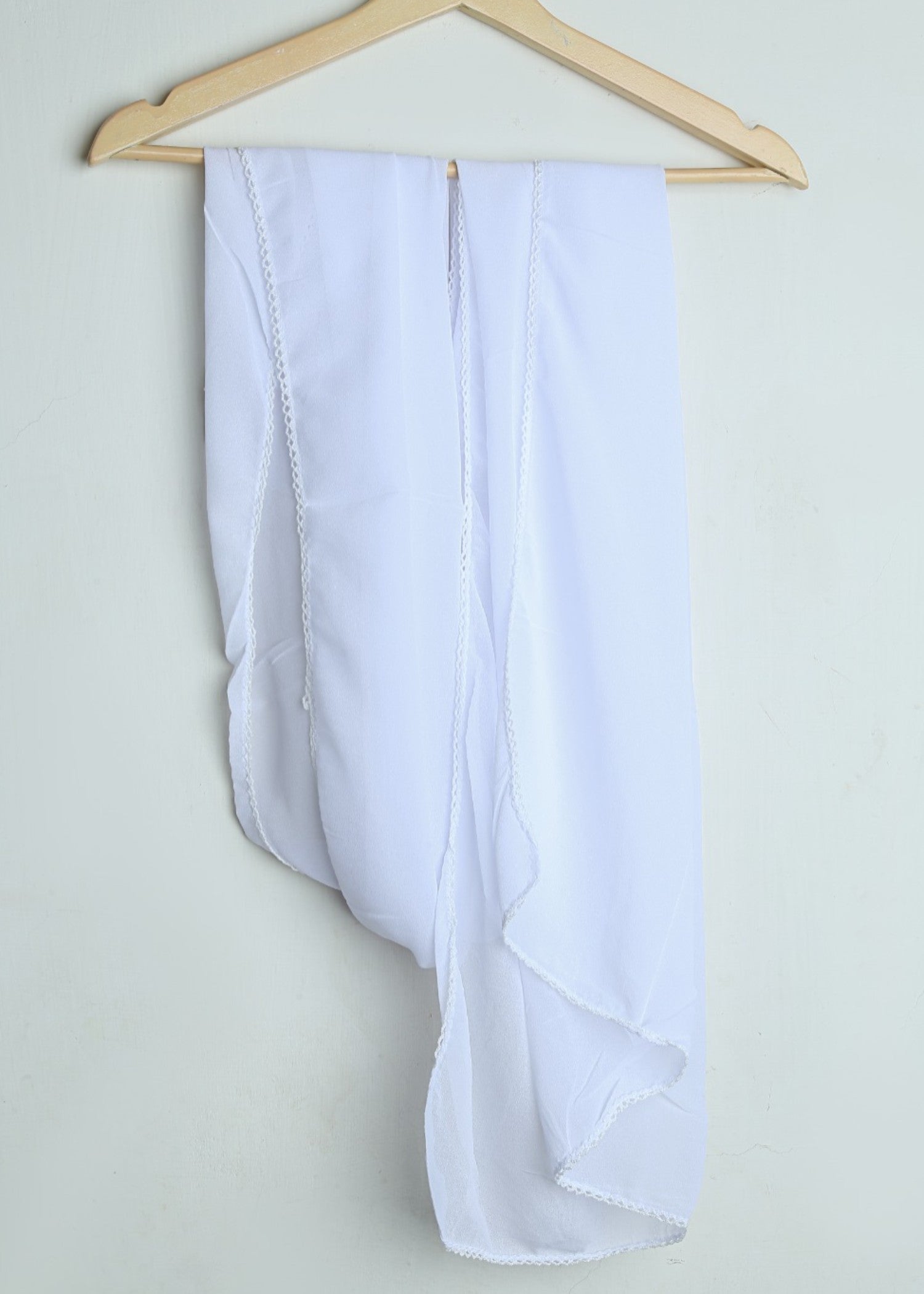 georgette Hijab in White