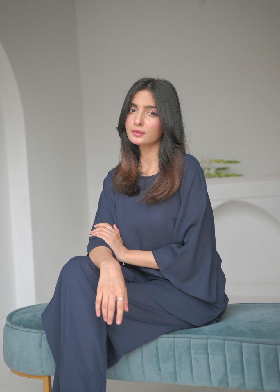georgette Co ord Sets in Blue