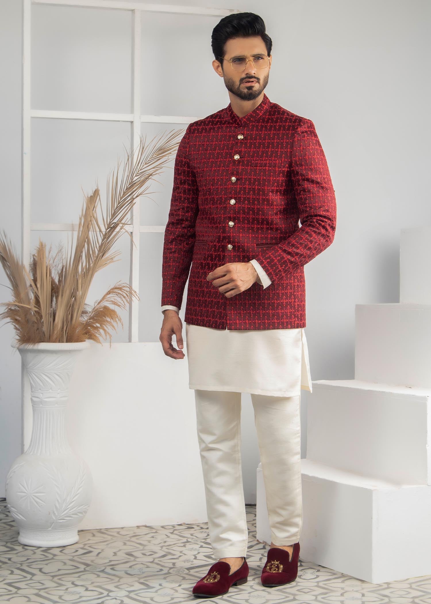 cotton Prince Coat in Red