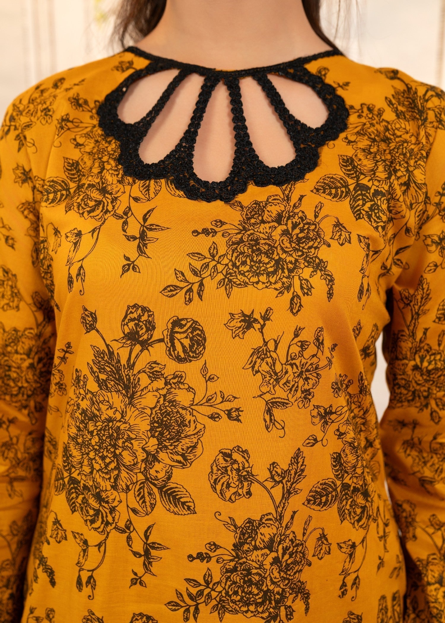 cotton Co Ord Sets in Mustard