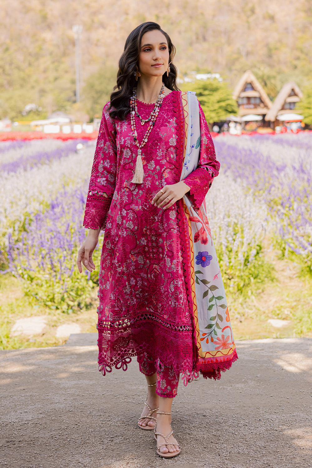 Shezlin Chikankari Eid Edit Lawn – FARYAL (AV-08)