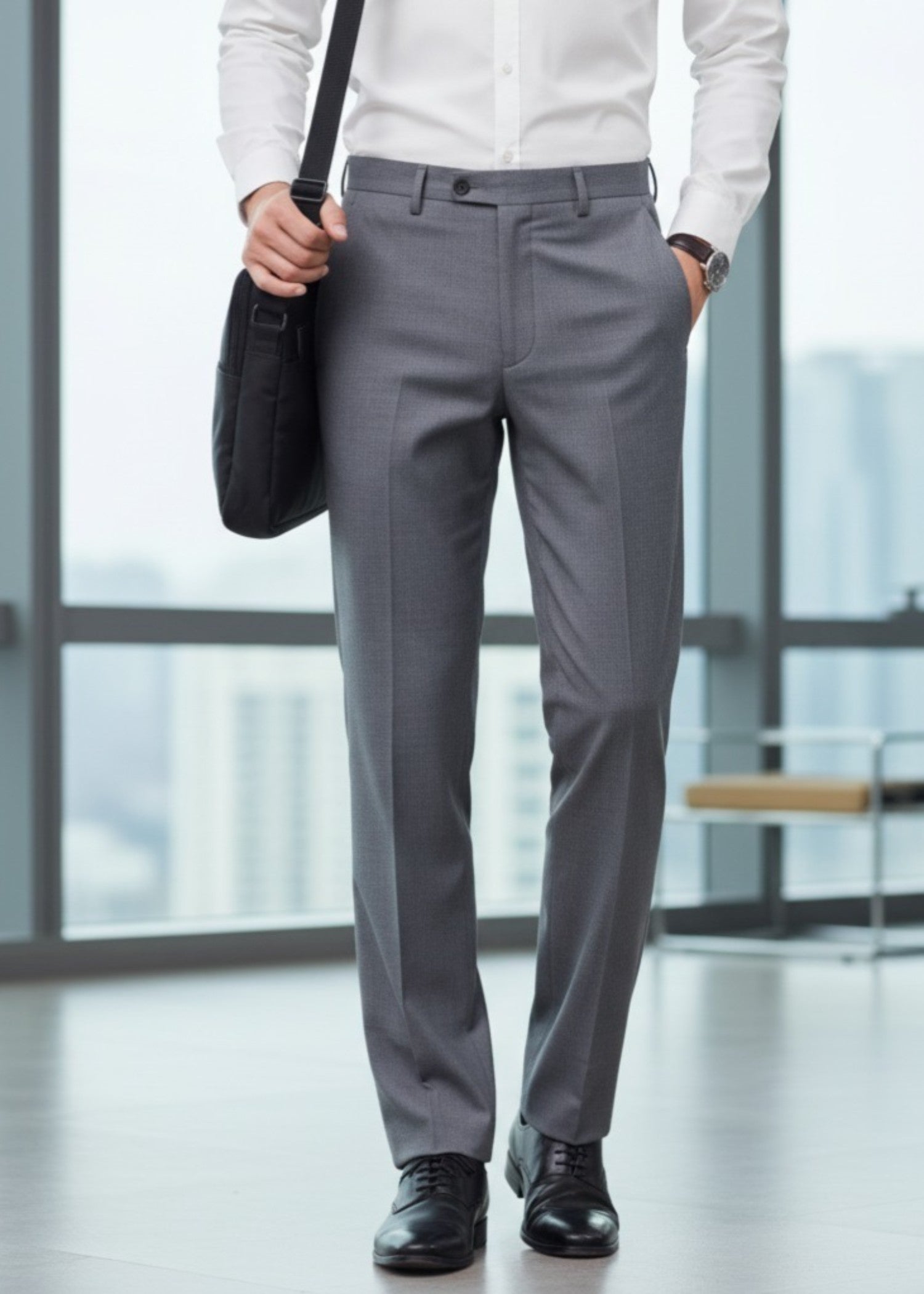 suiting Pants in Dark grey