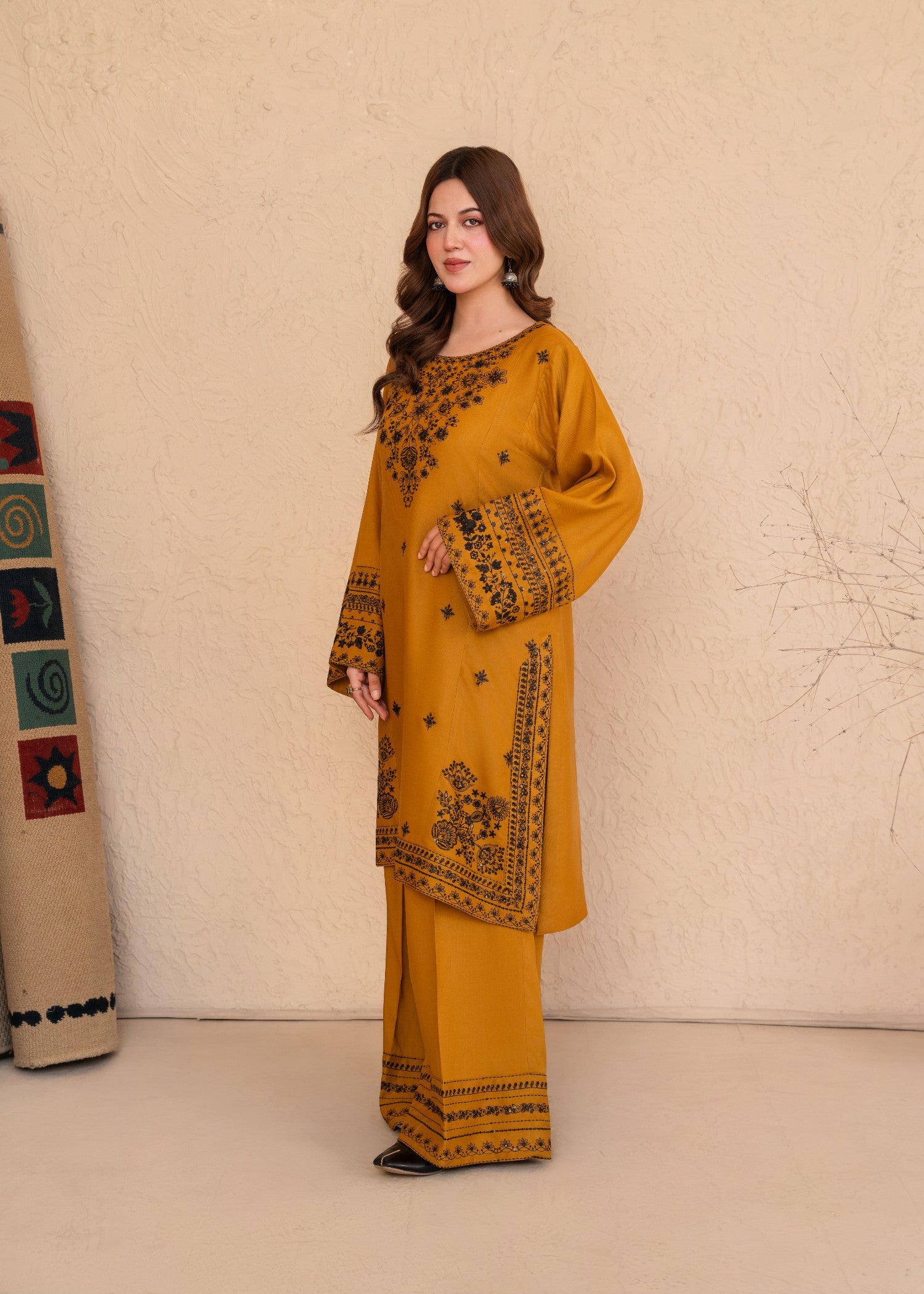 marina Kurta Set in Marigold