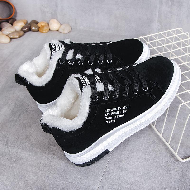 Thick-soled thermal snow boots