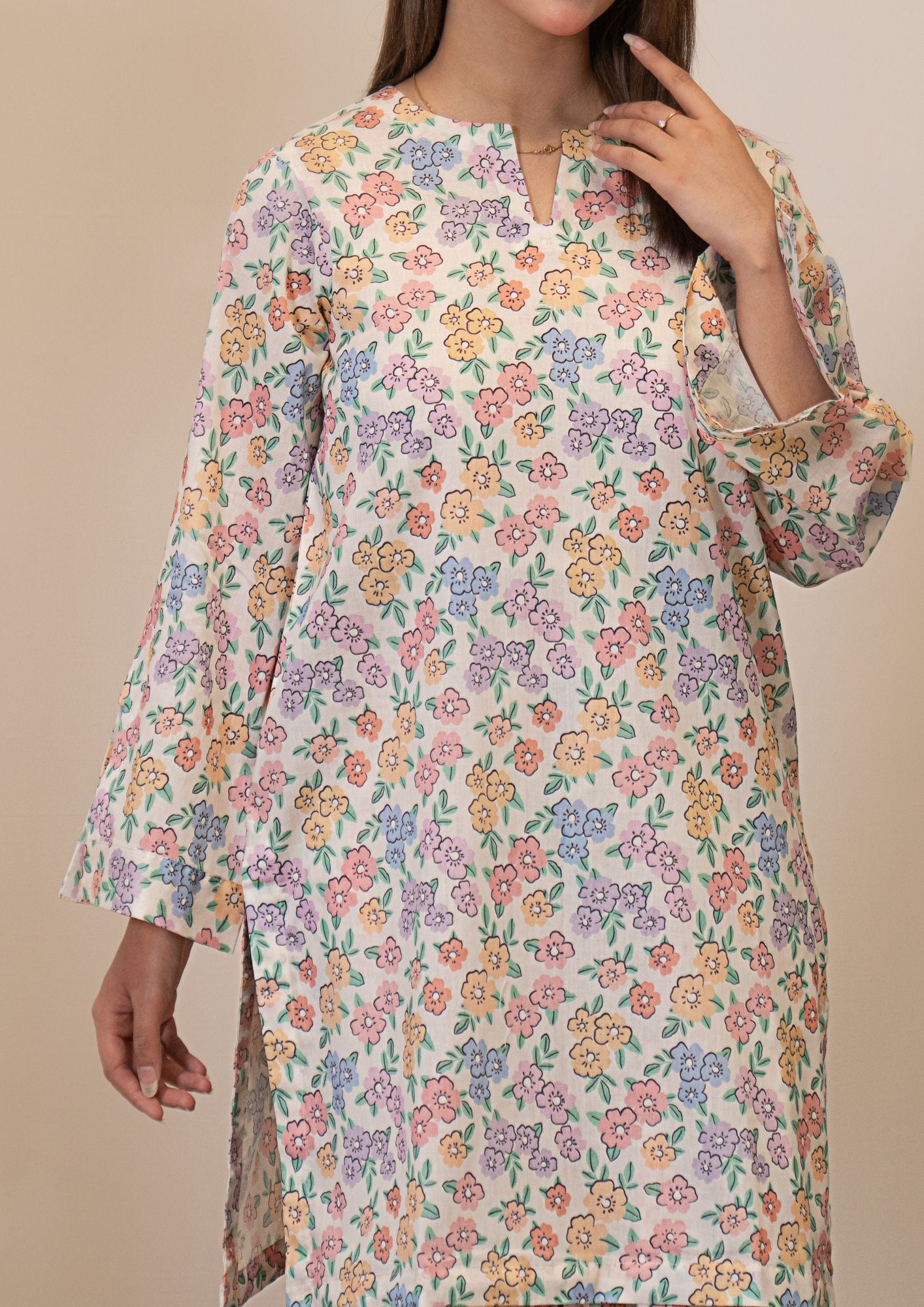 lawn Co Ord Sets in Cream