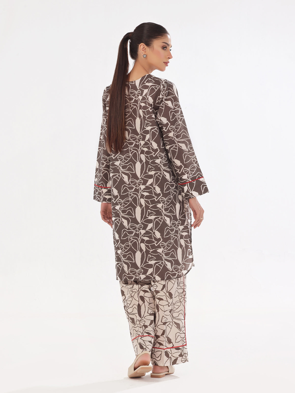 swiss lawn Co Ord Sets in Grey