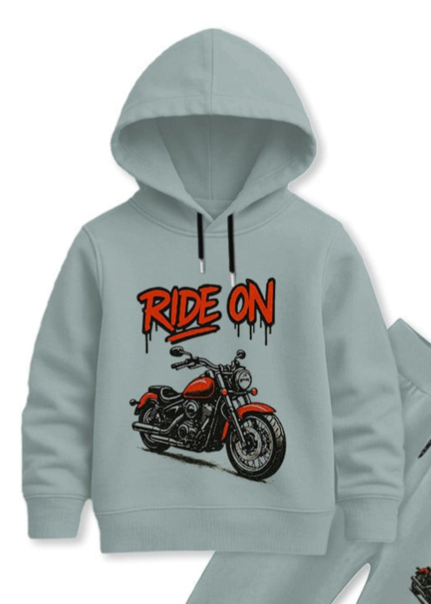 fleece Tracksuit in Cool grey