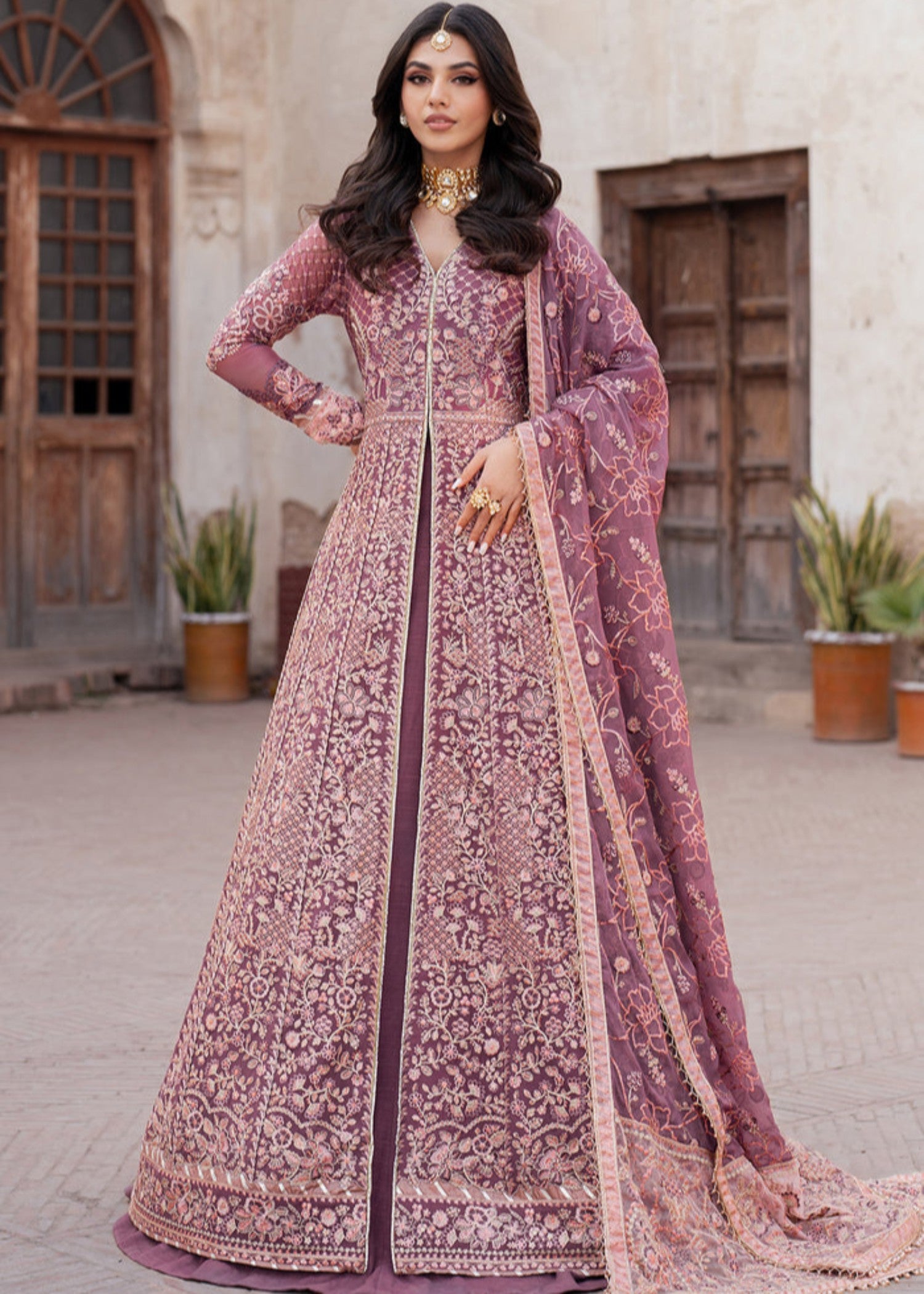 chiffon Maxi in Bubblegum pink