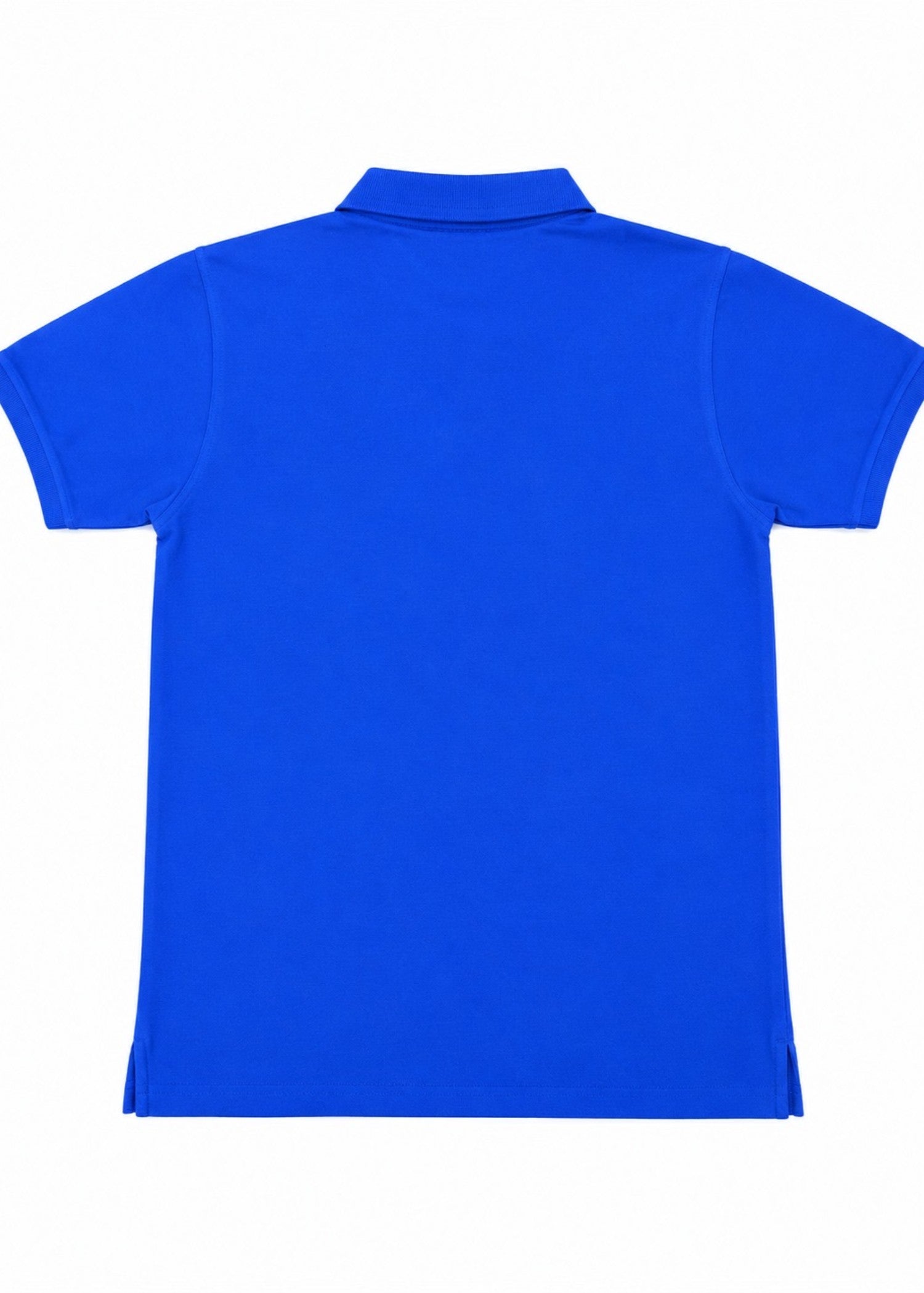 cotton Polo Shirt in Royal blue