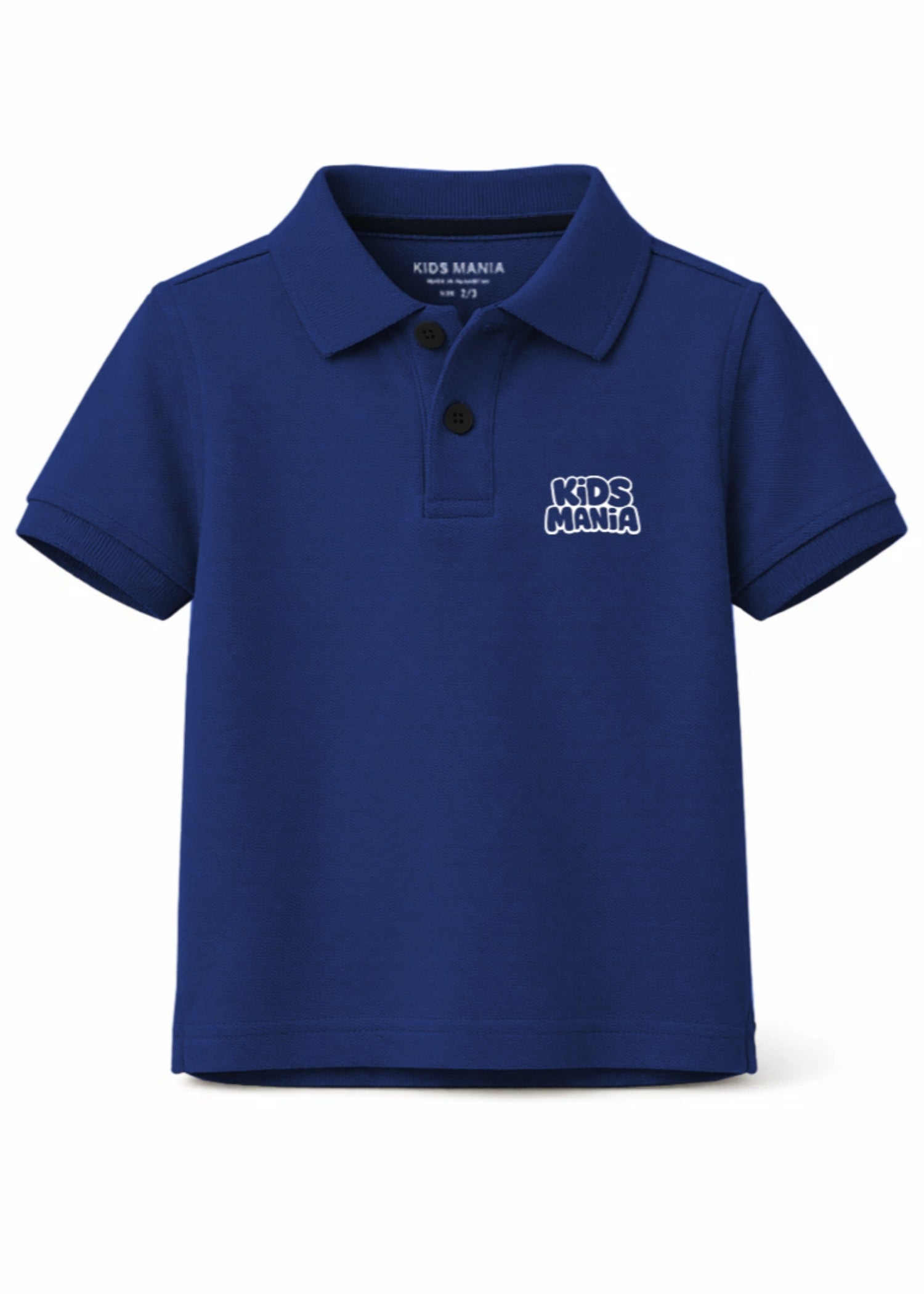 cotton Polo Shirt in Royal blue