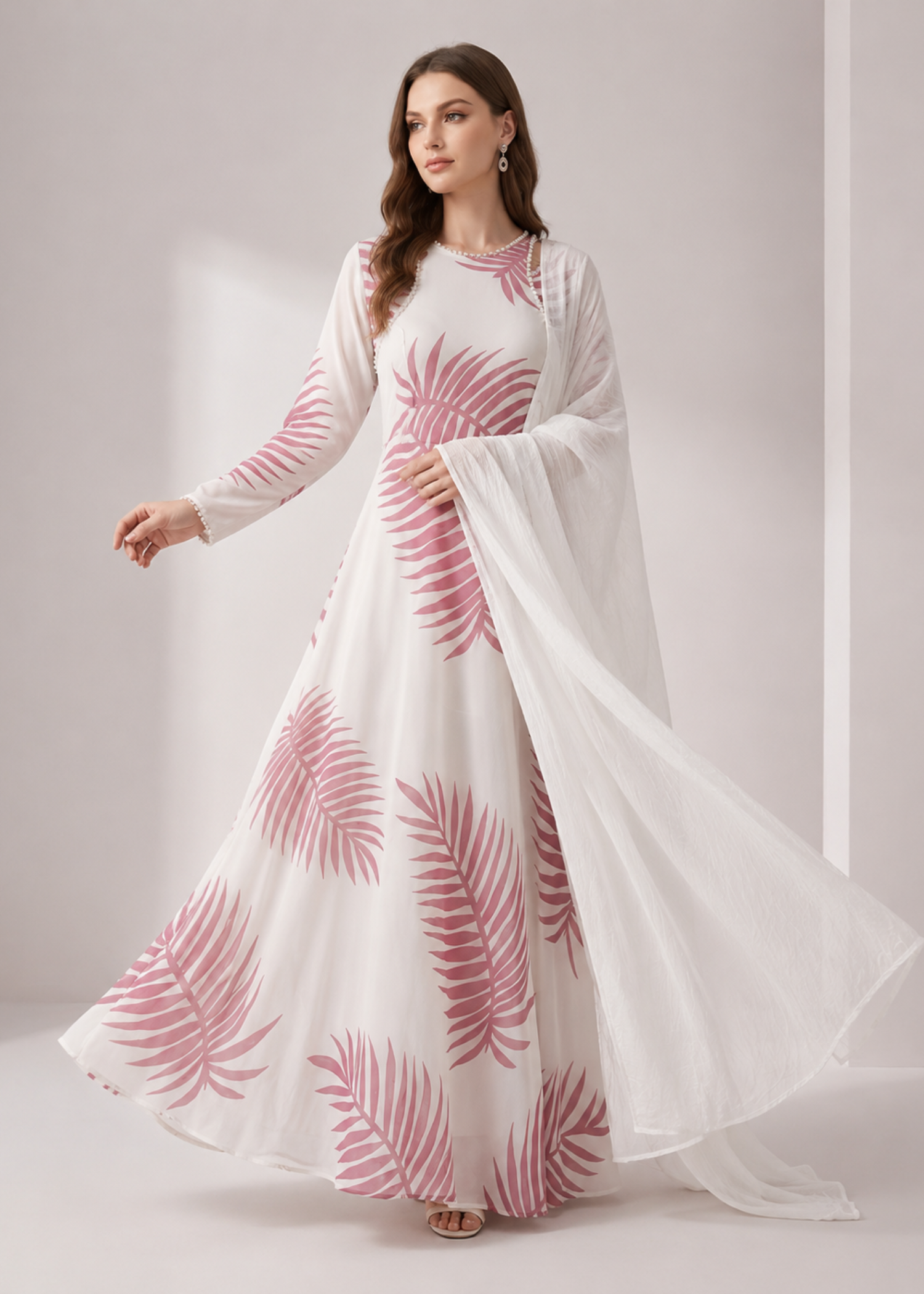 chiffon Maxi in White