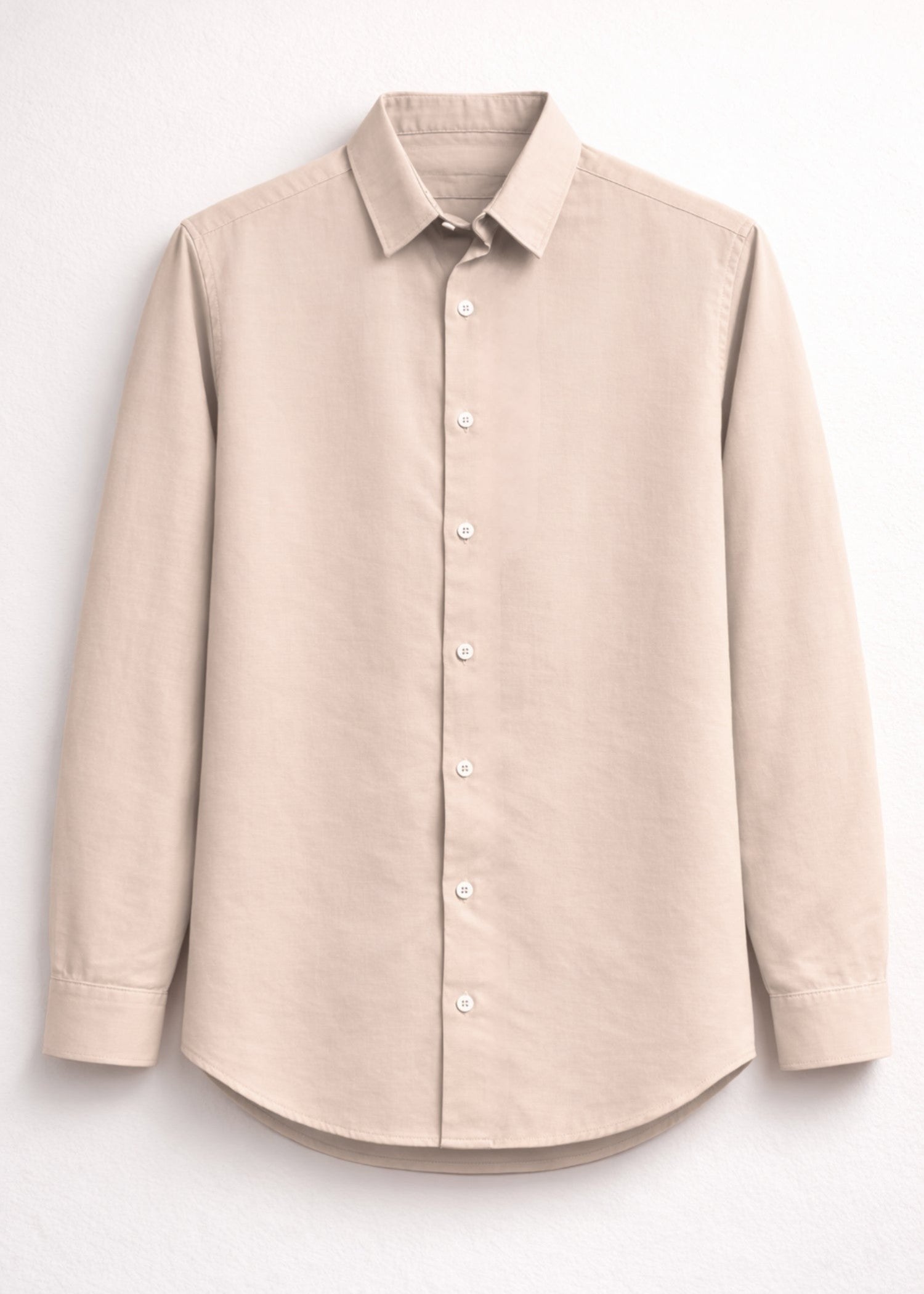 cotton linen Casual Shirt in Beige