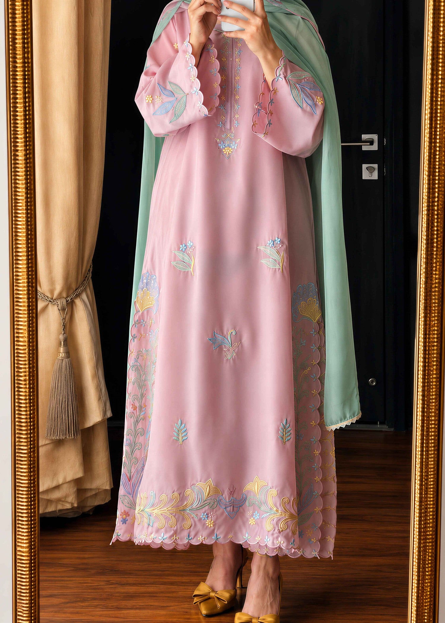 charmuse/shamooz Kurta Set in Baby pink