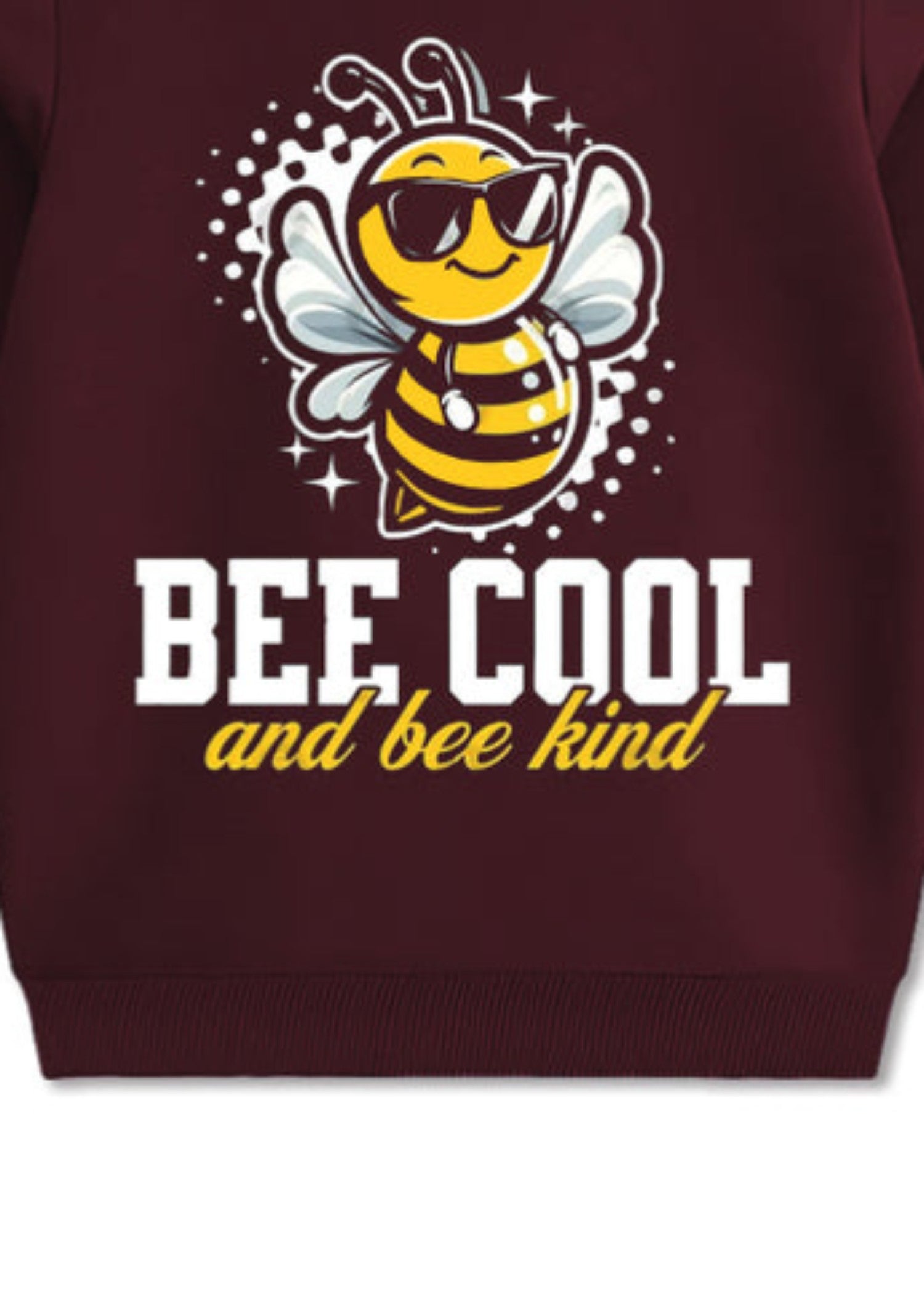 fleece Sweatshirt in Maroon