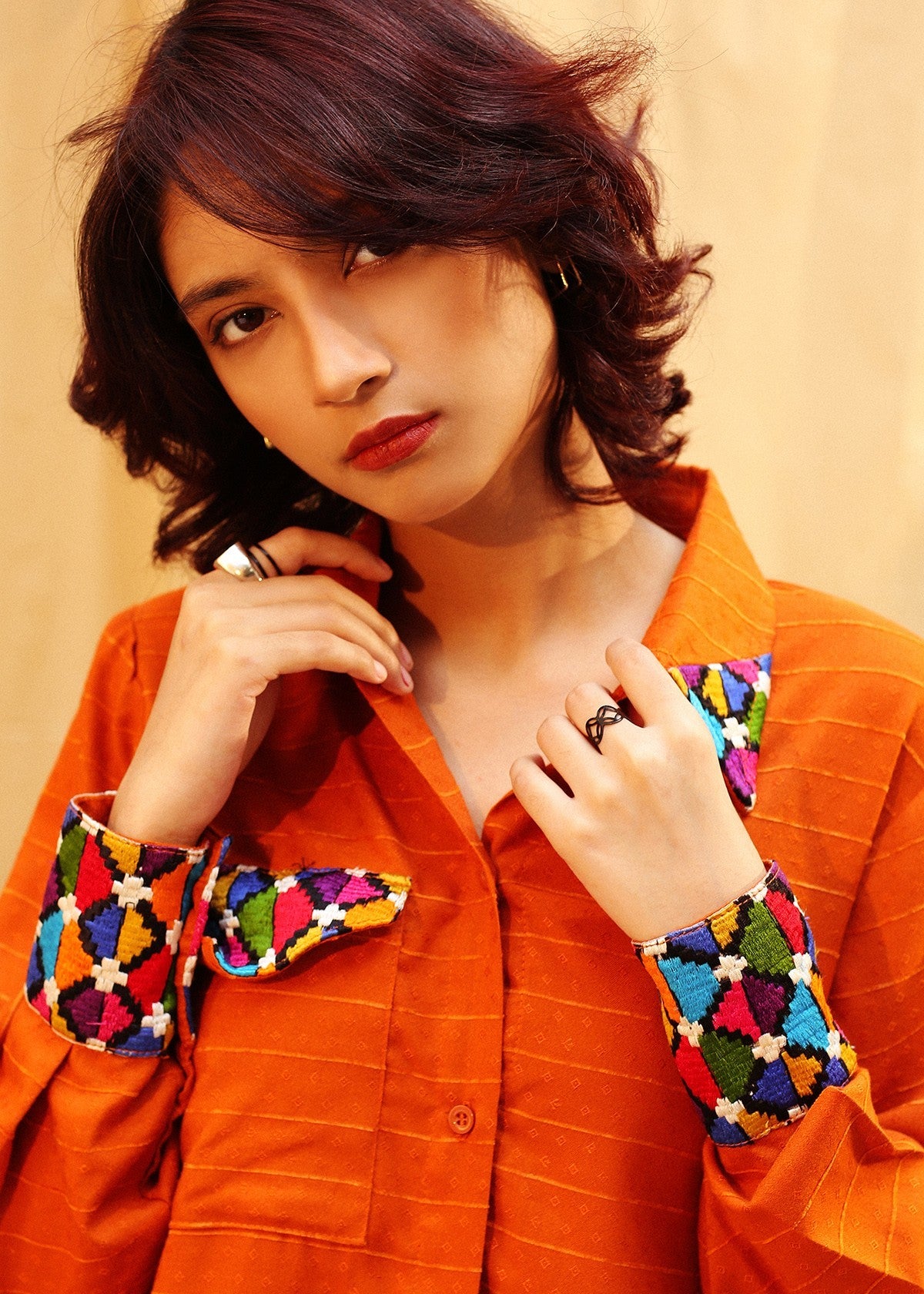 dobby Kurti in Orange