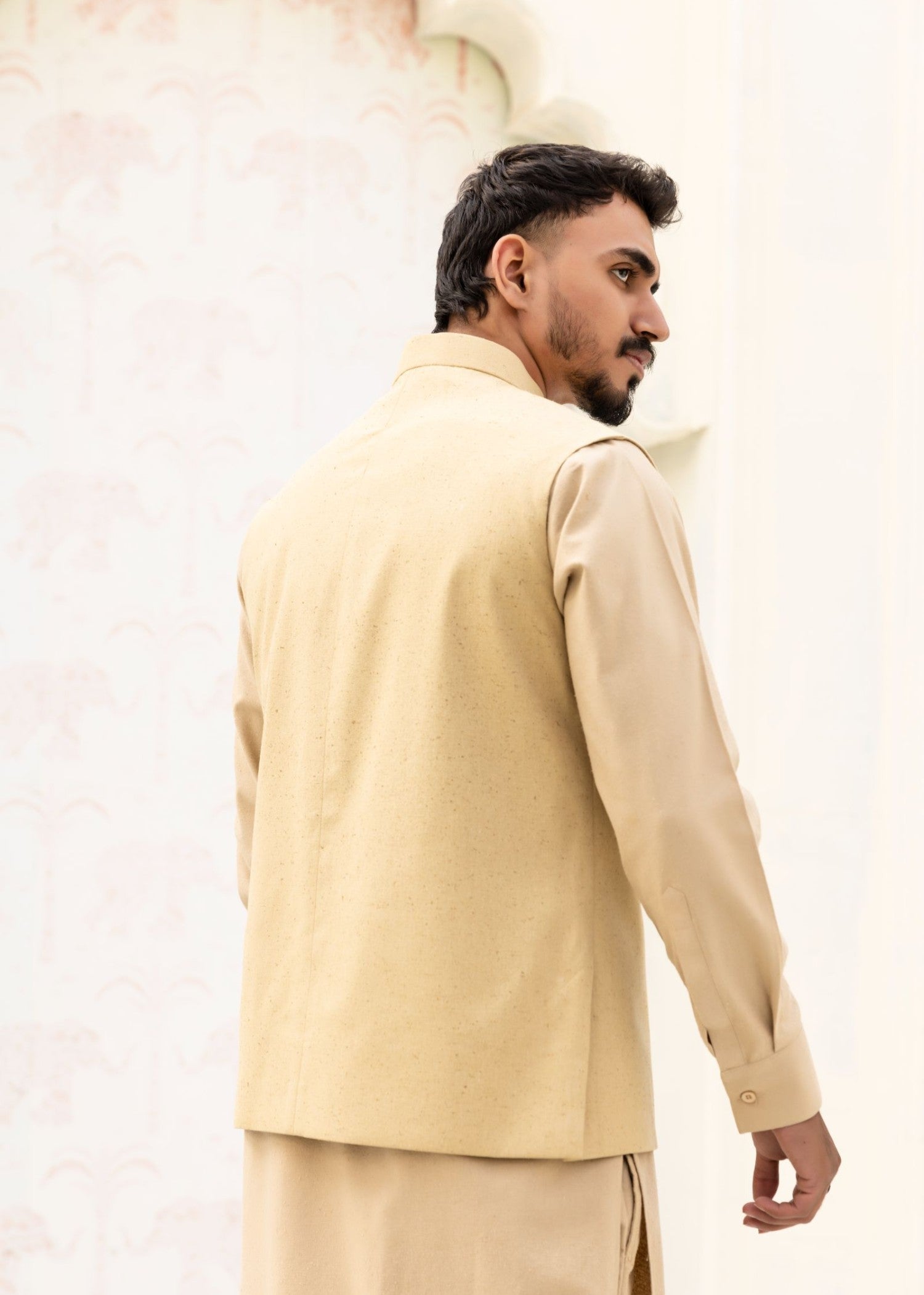 karandi Waistcoat in Wheat
