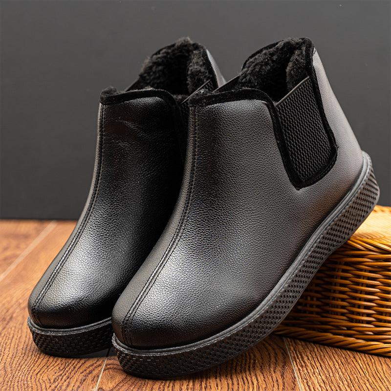 Old Beijing Cloth Shoes Plus Velvet Padded Father
