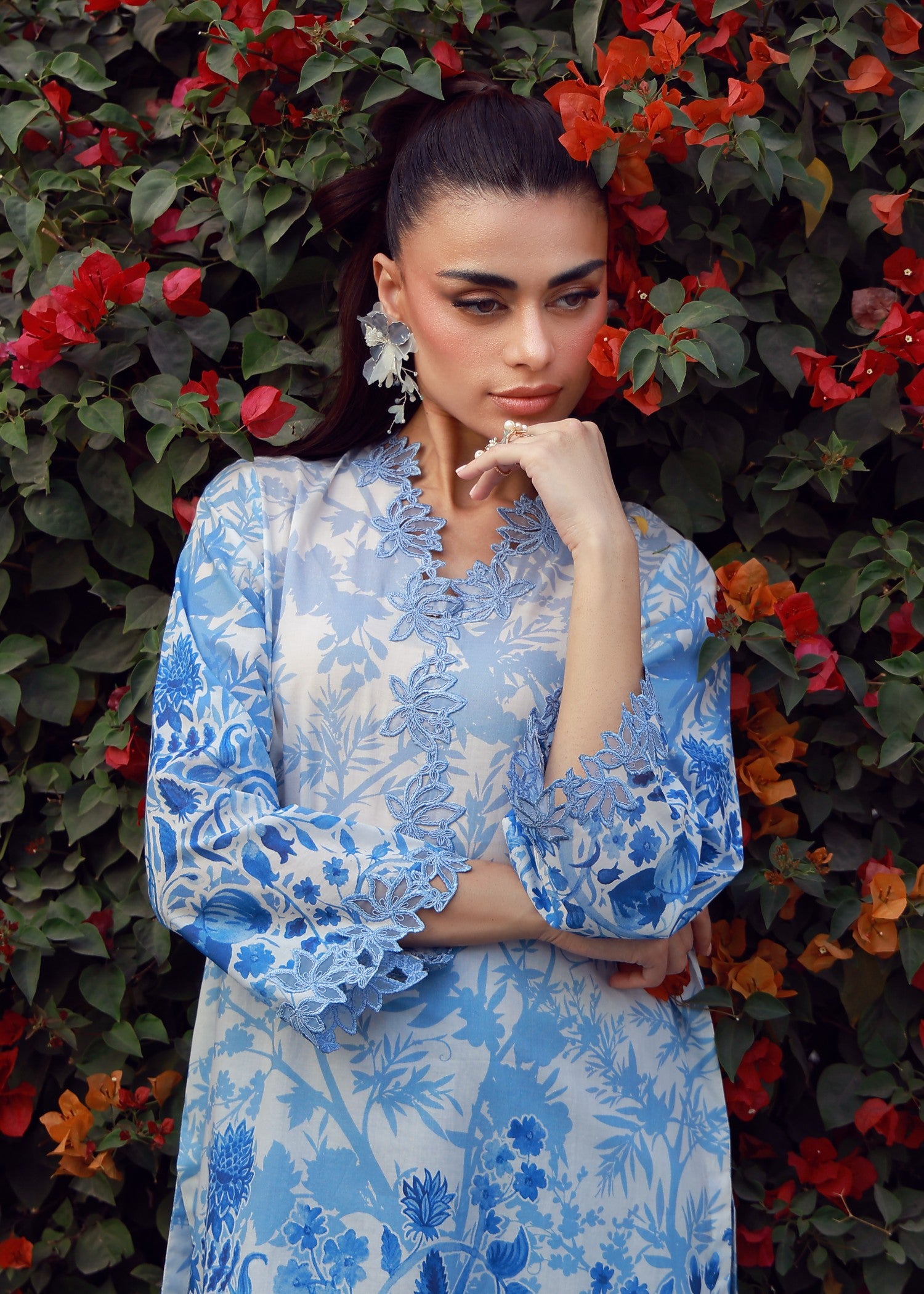 cambric Unstitched in Sky blue