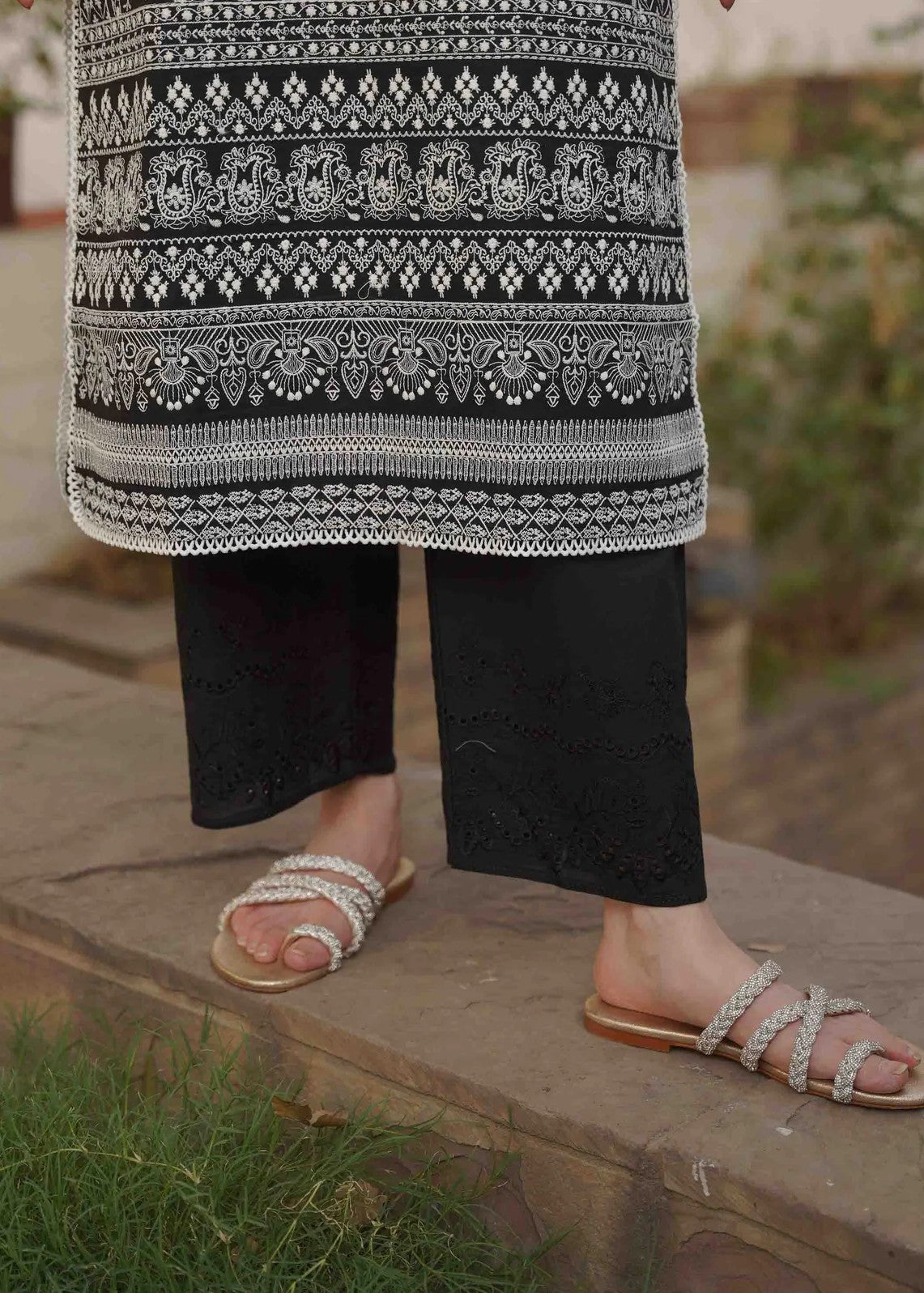 cotton Kurti in Jet black