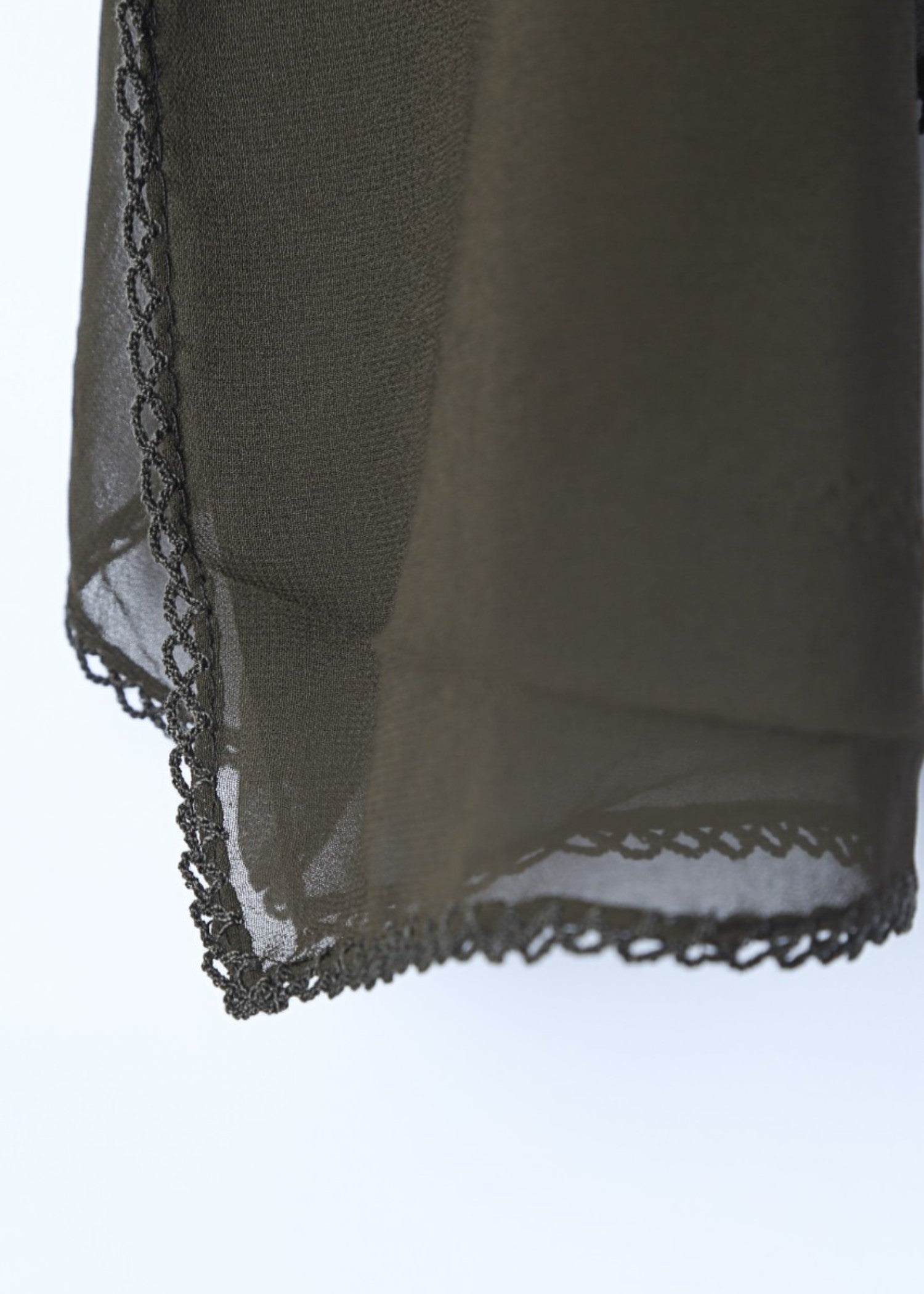 georgette Hijab in Army green
