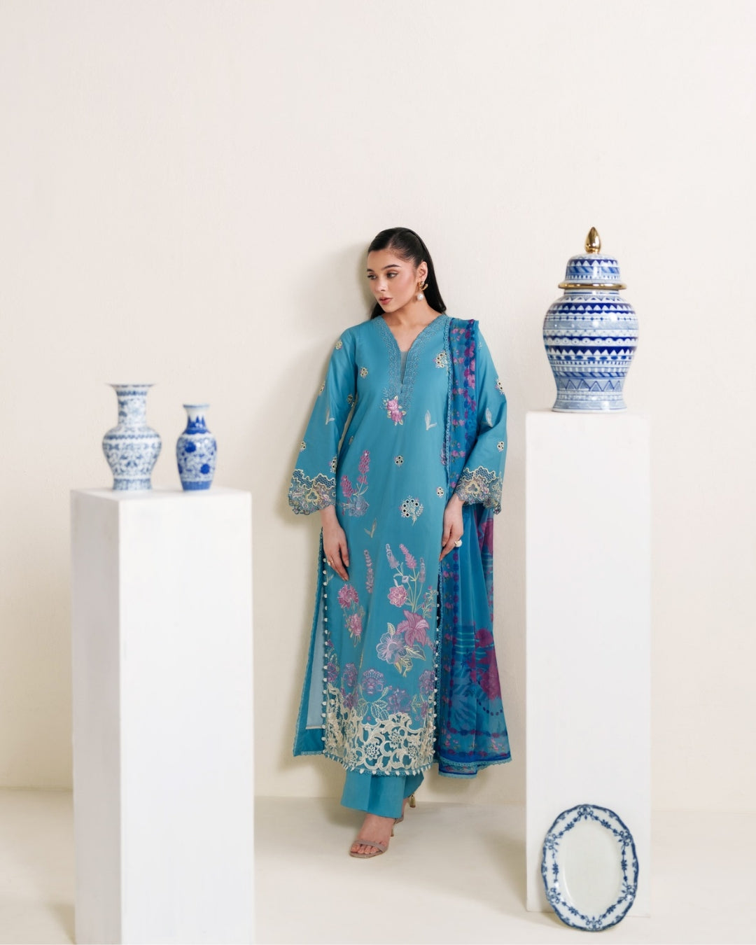 Whispers of Summer Luxury Lawn – SKYLA