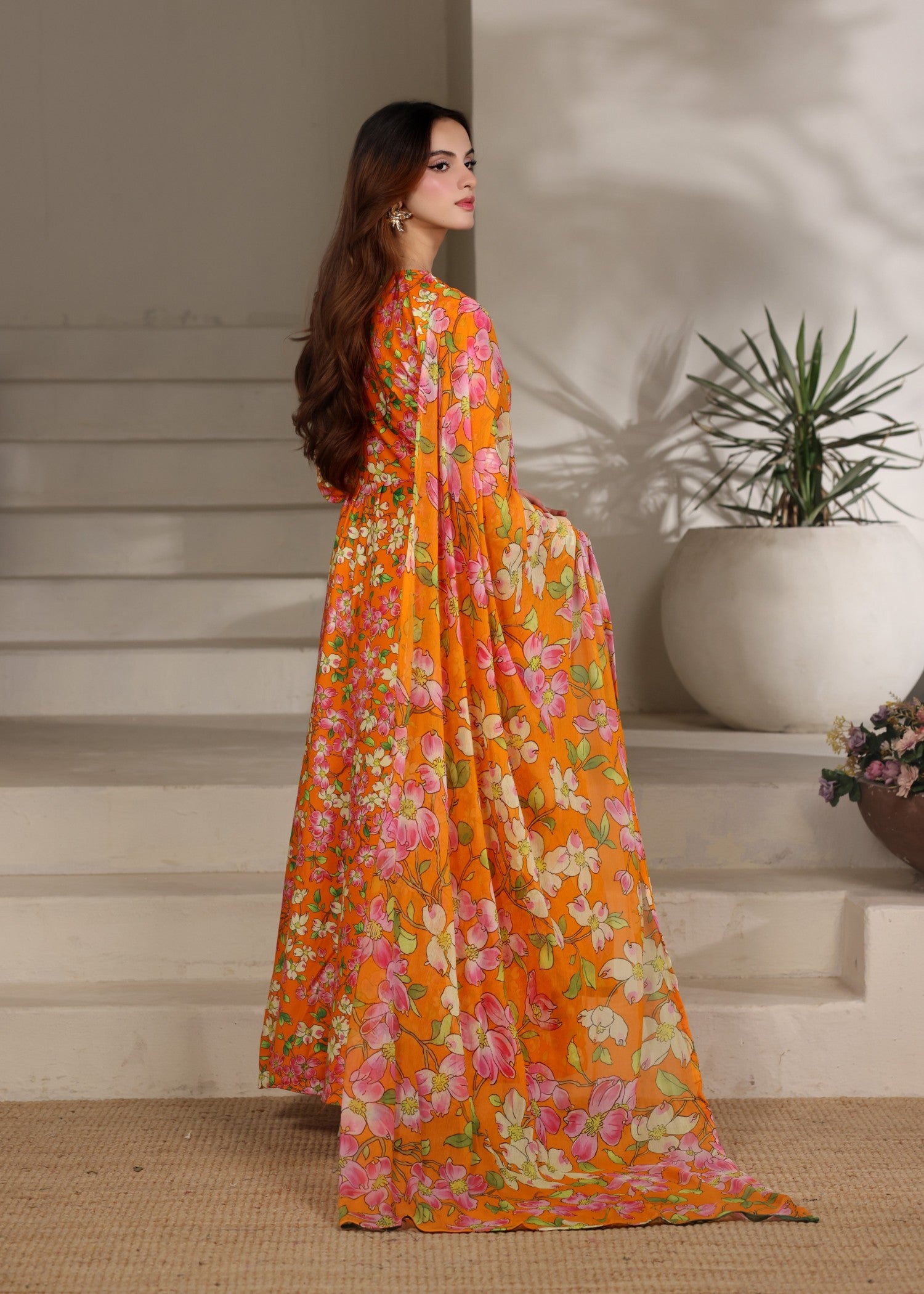 lawn Maxi in Orange