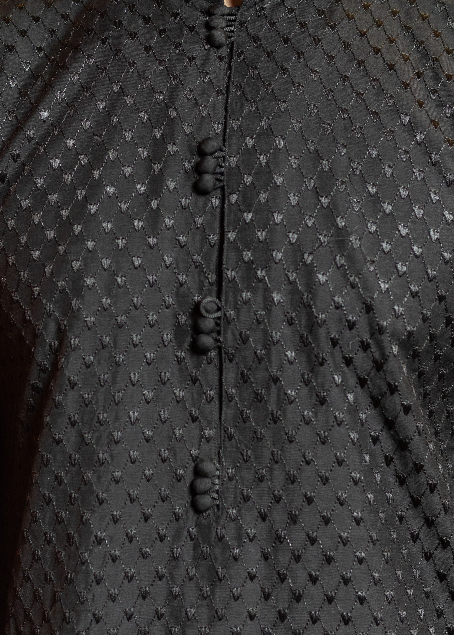 cotton silk Kurta Set in Black