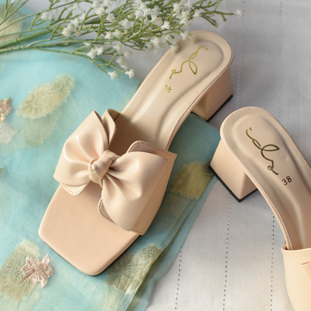 Heels in Beige by - High Quality Women Heels GEX6428